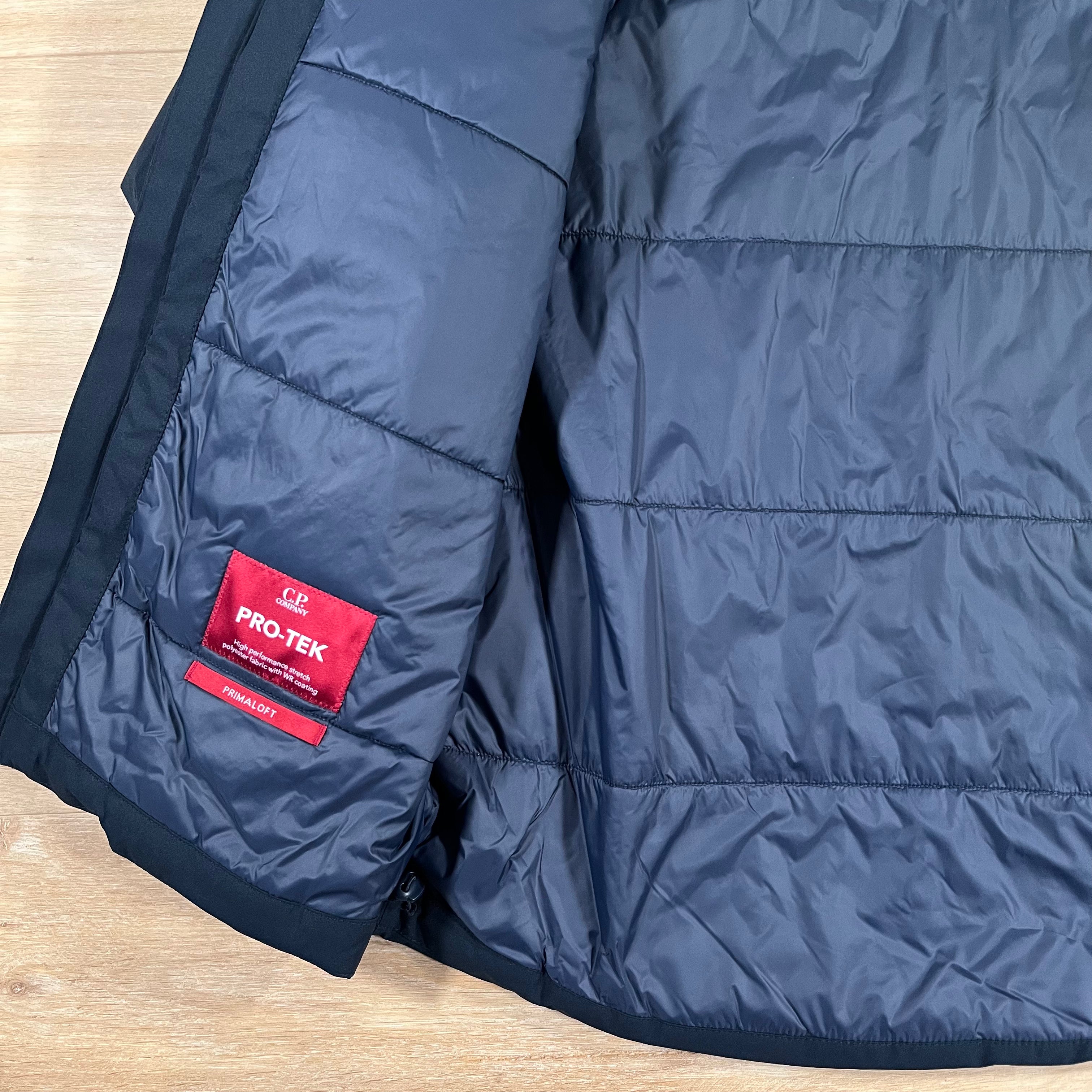 CP Company Pro-Tek Padded Lens Jacket in Navy -Usfansport