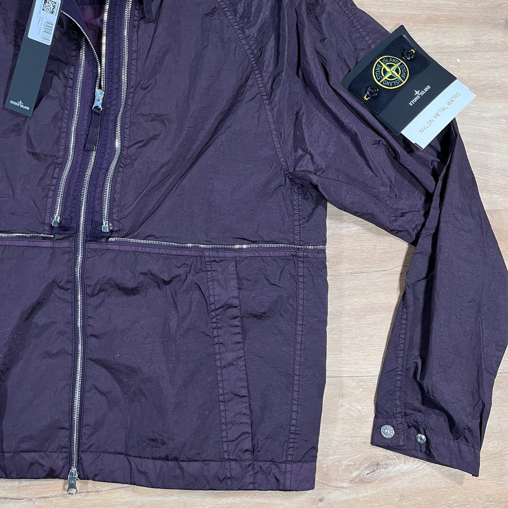 Stone Island Nylon Metal Watro-TC Convertible Jacket in Burgundy -Usfansport