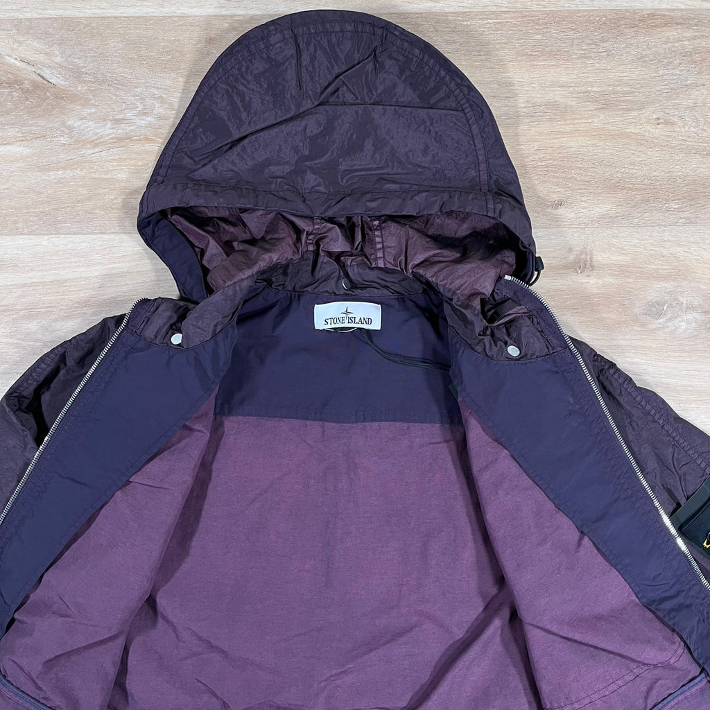 Stone Island Nylon Metal Watro-TC Convertible Jacket in Burgundy -Usfansport