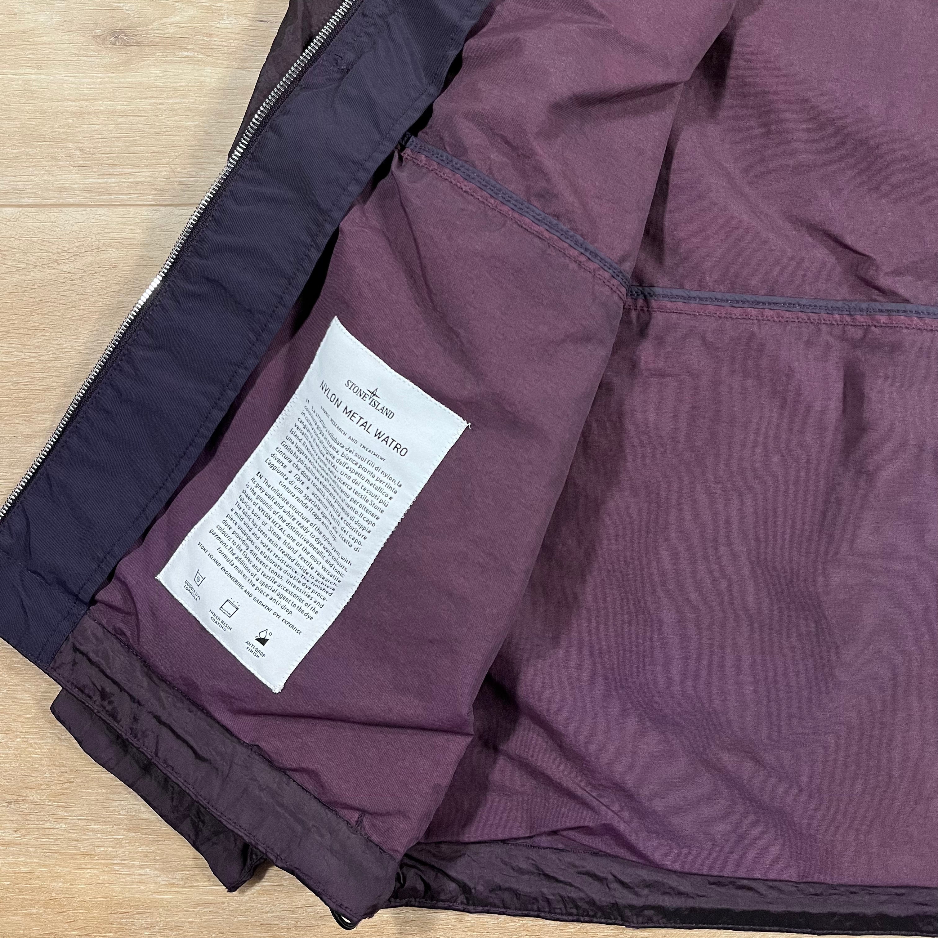 Stone Island Nylon Metal Watro-TC Convertible Jacket in Burgundy -Usfansport