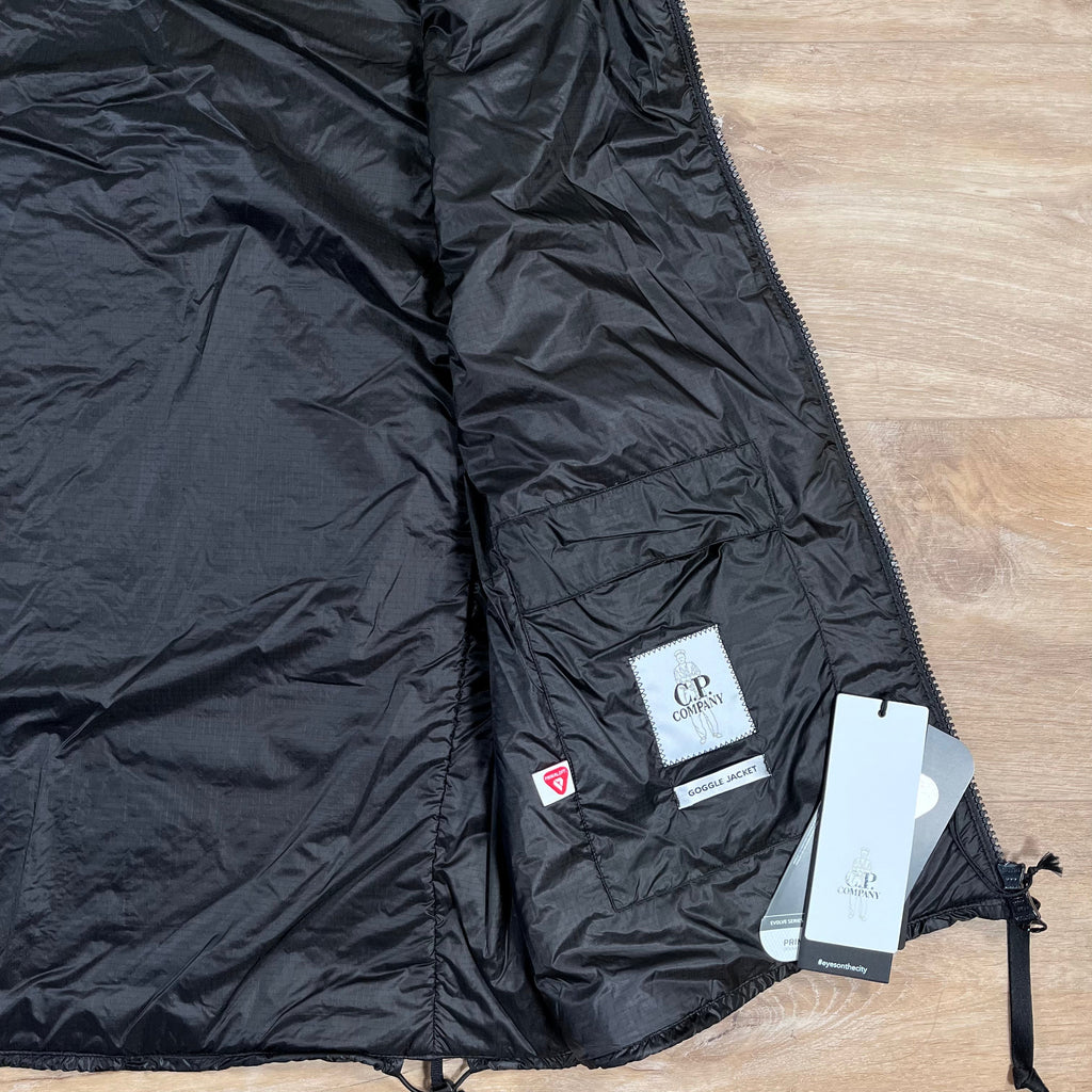 CP Company Nada Shell Goggle Padded Gilet in Black -Usfansport
