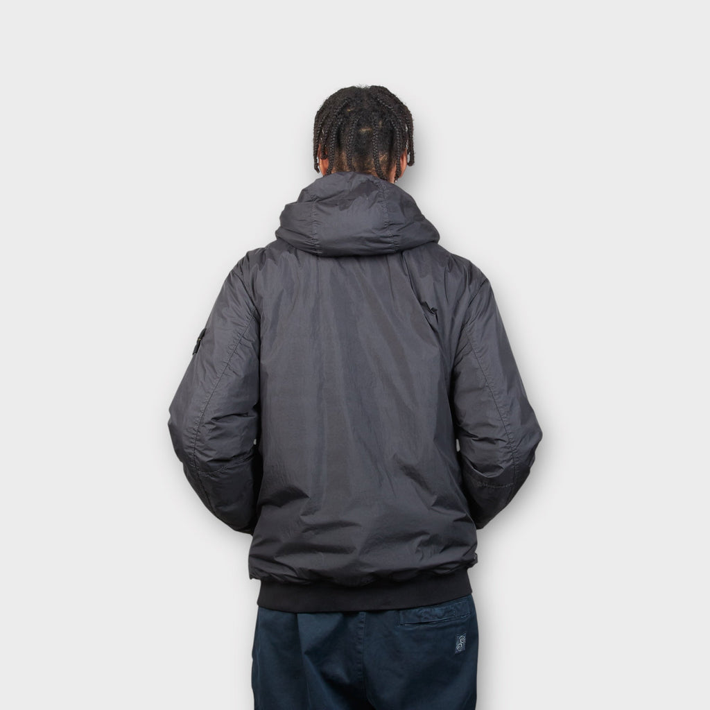 Stone Island Garment Crinkle Reps Jakke I Sort