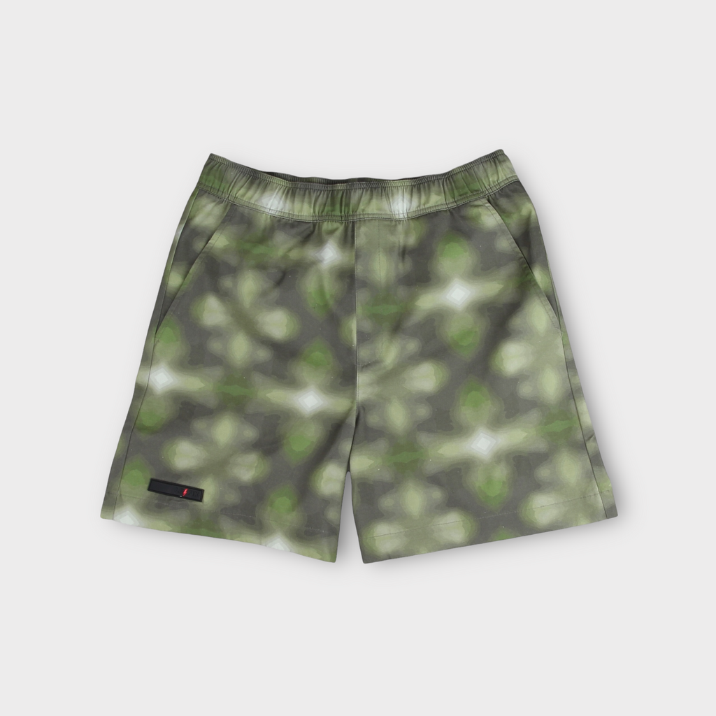 Le Fix Blurry Flower Shorts I Grøn