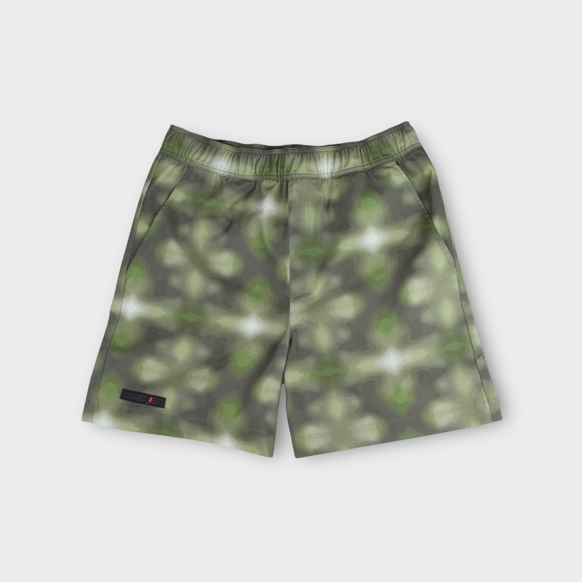 Le Fix Blurry Flower Shorts I Grøn