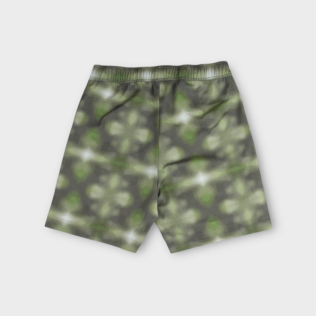 Le Fix Blurry Flower Shorts I Grøn