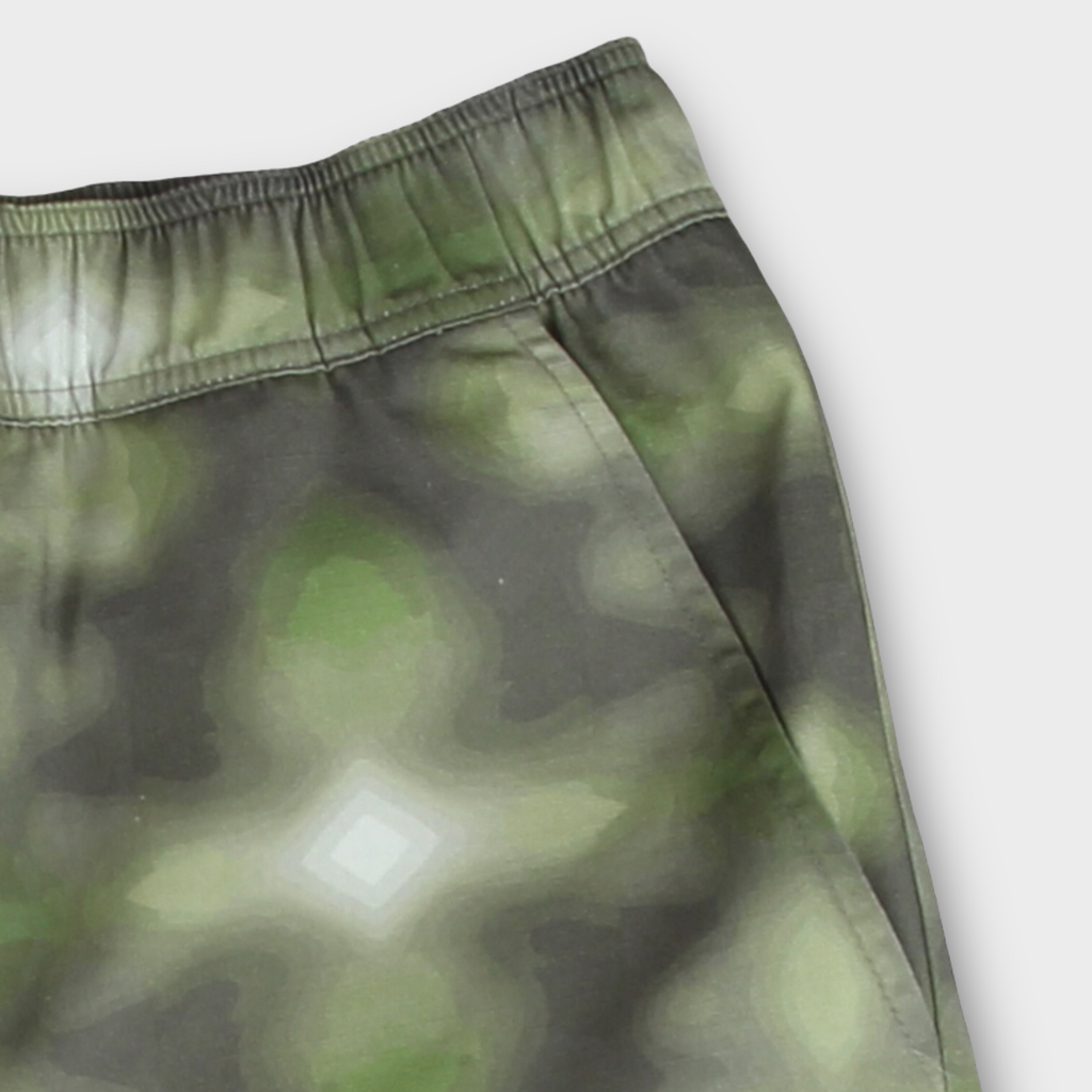 Le Fix Blurry Flower Shorts I Grøn