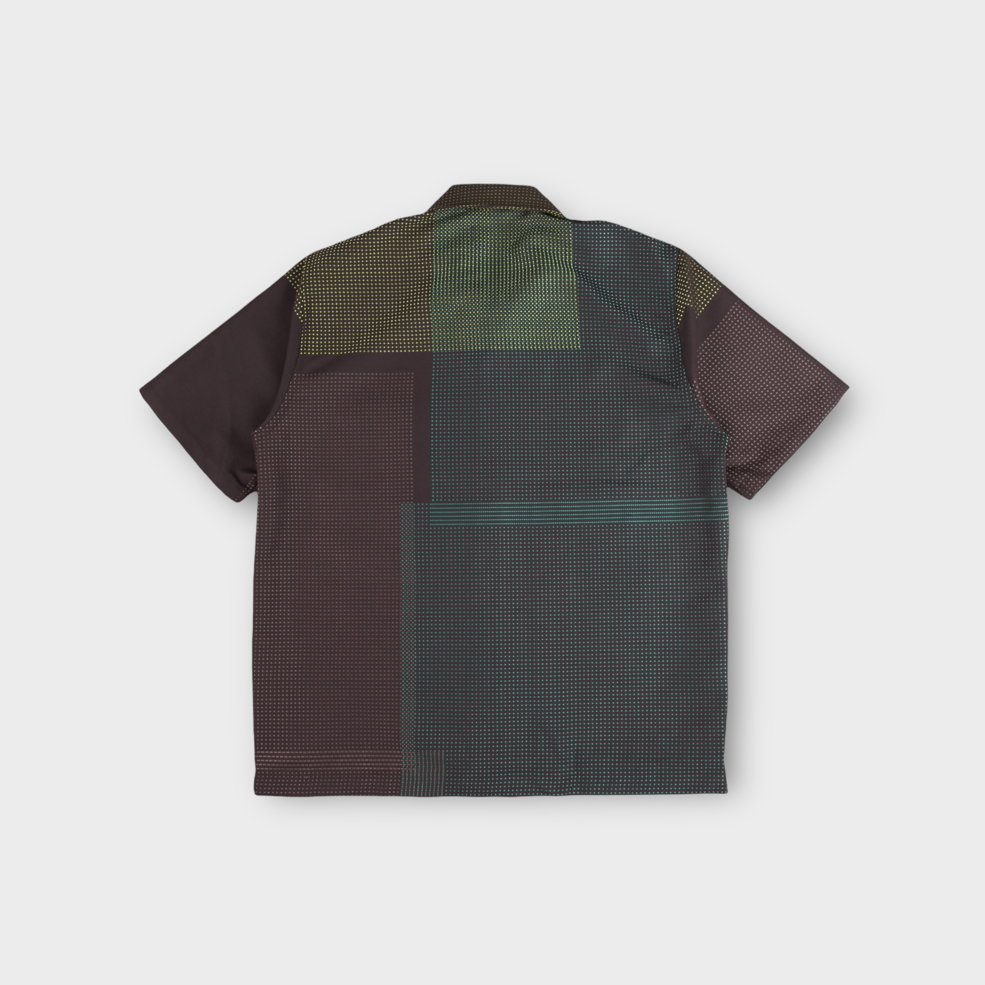 Le Fix Pattern Skjorte I Grøn / Brun