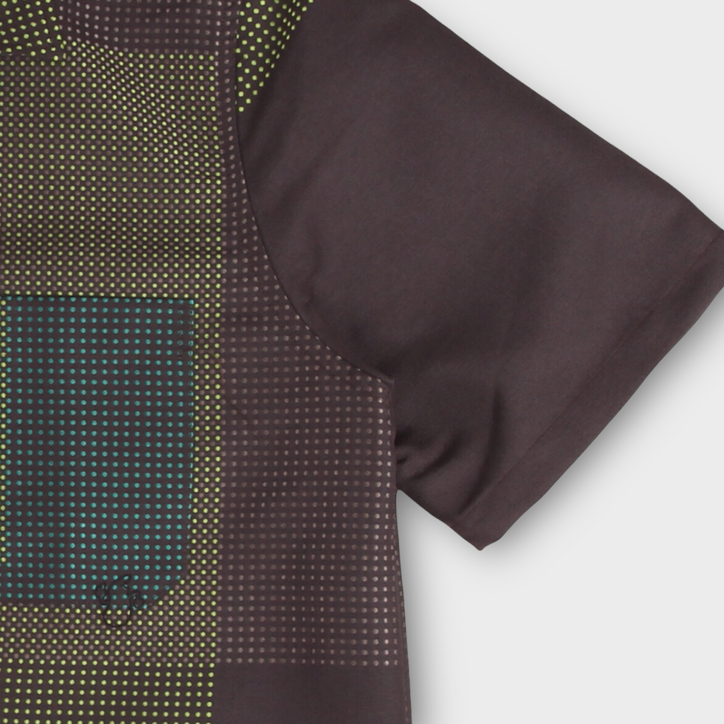 Le Fix Pattern Skjorte I Grøn / Brun