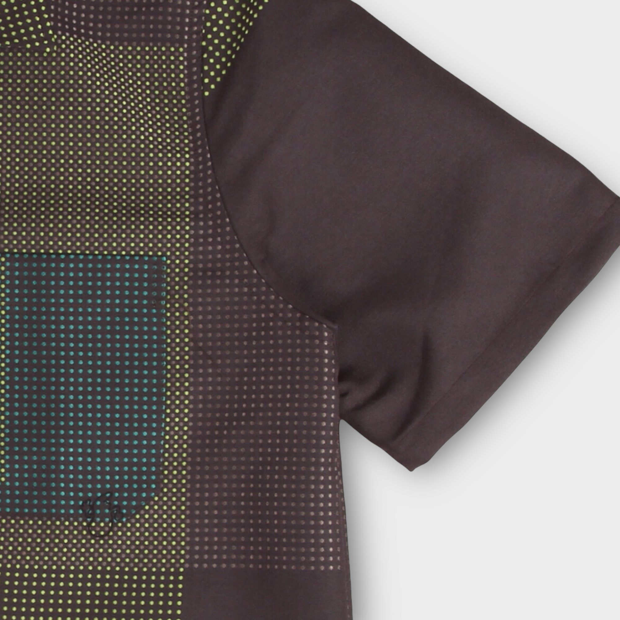 Le Fix Pattern Skjorte I Grøn / Brun