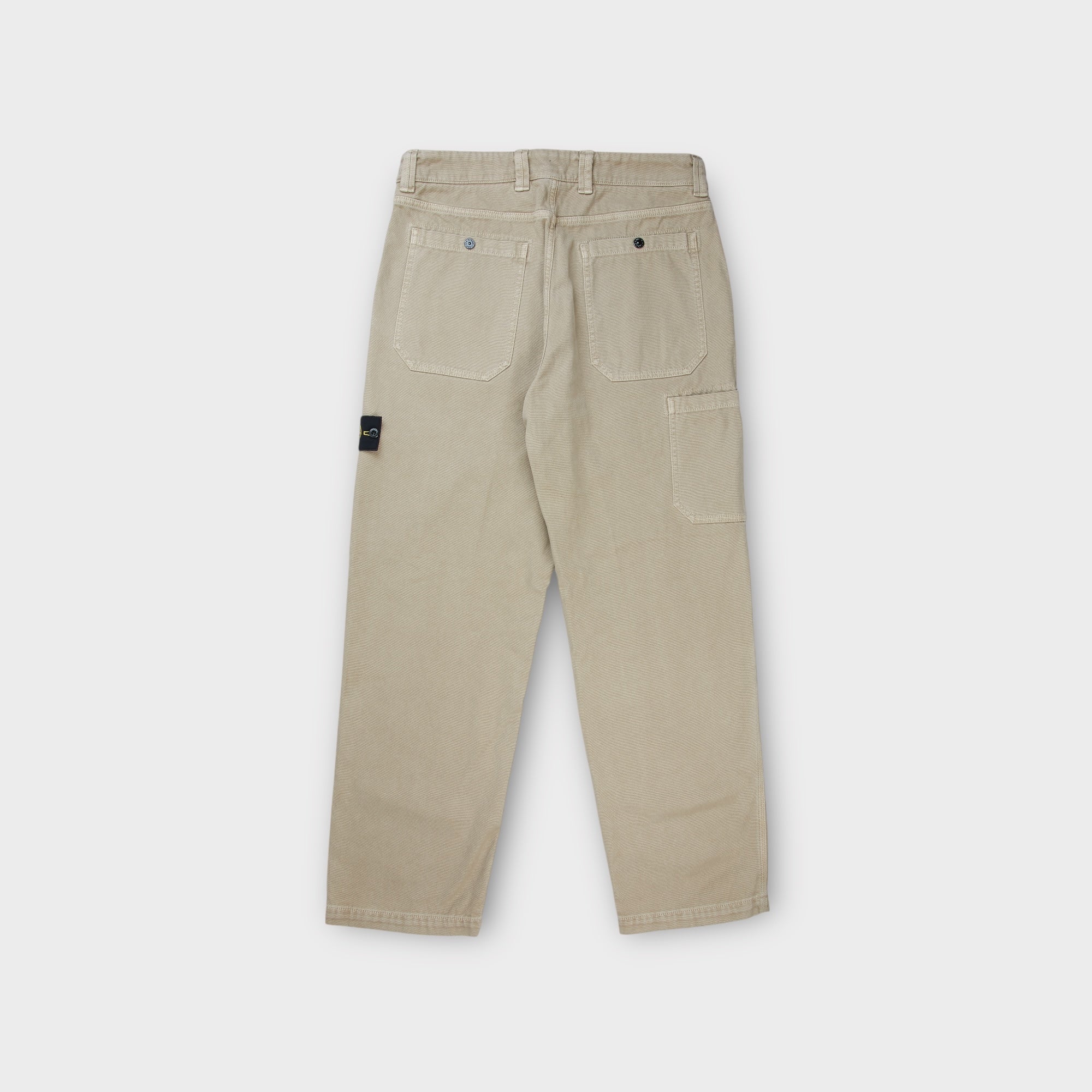 Stone Island Logo Loose Fit Bukser I Sand