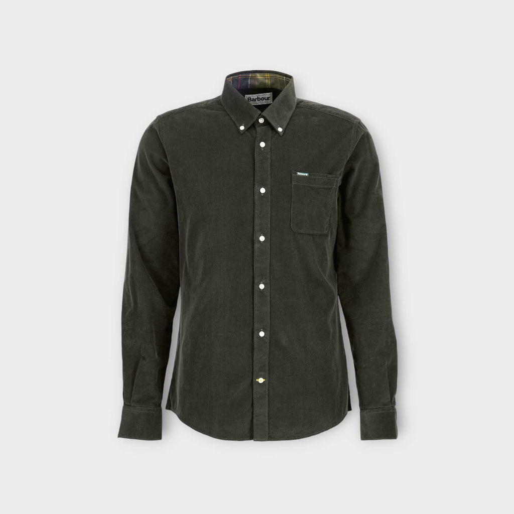 Barbour Ramsey Tailored Corduroy Skjorte I Grøn