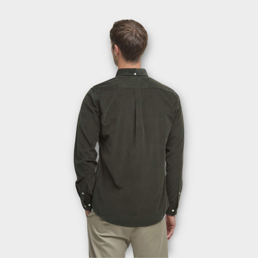 Barbour Ramsey Tailored Corduroy Skjorte I Grøn
