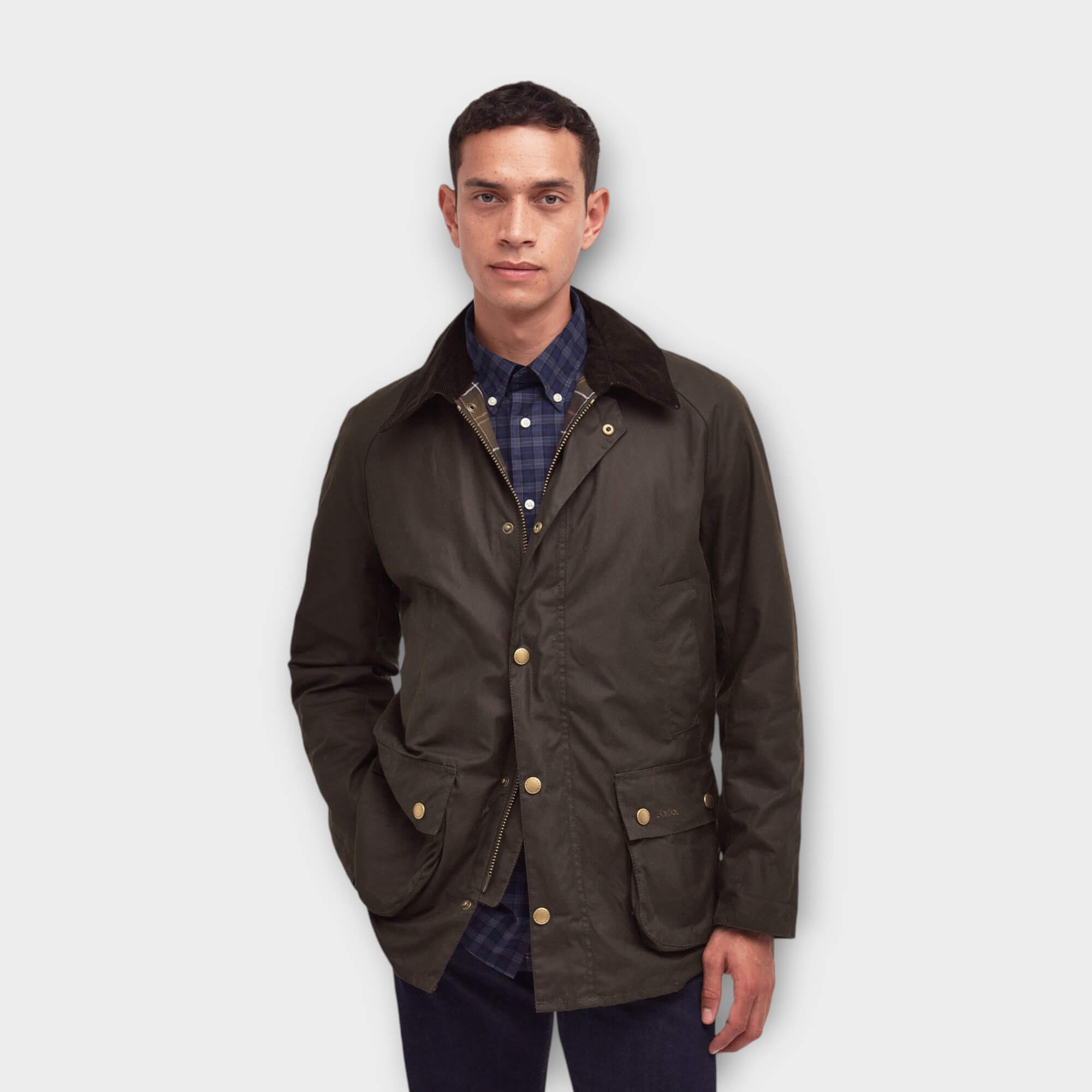 Barbour Ashby Waxed Jakke I Olive