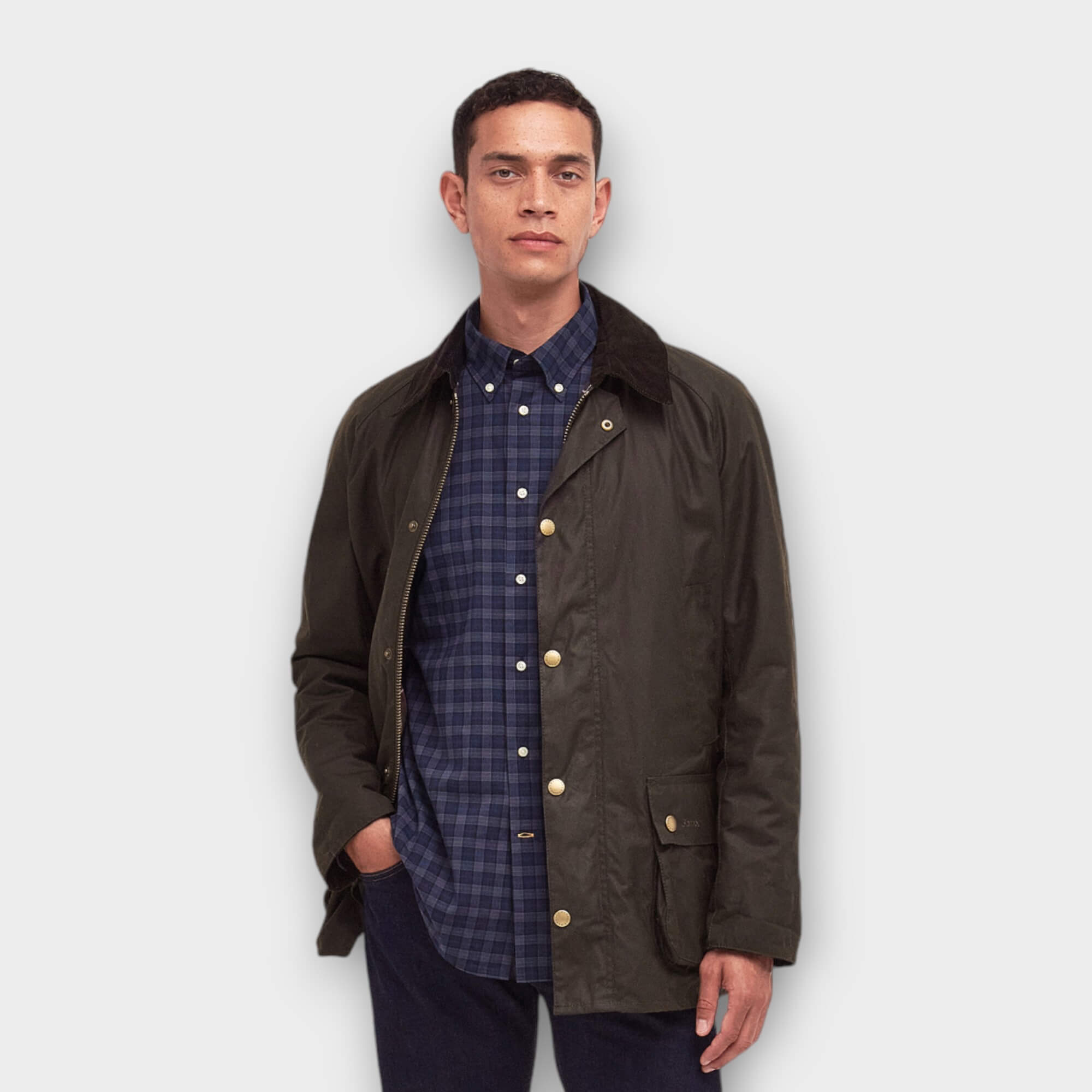 Barbour Ashby Waxed Jakke I Olive
