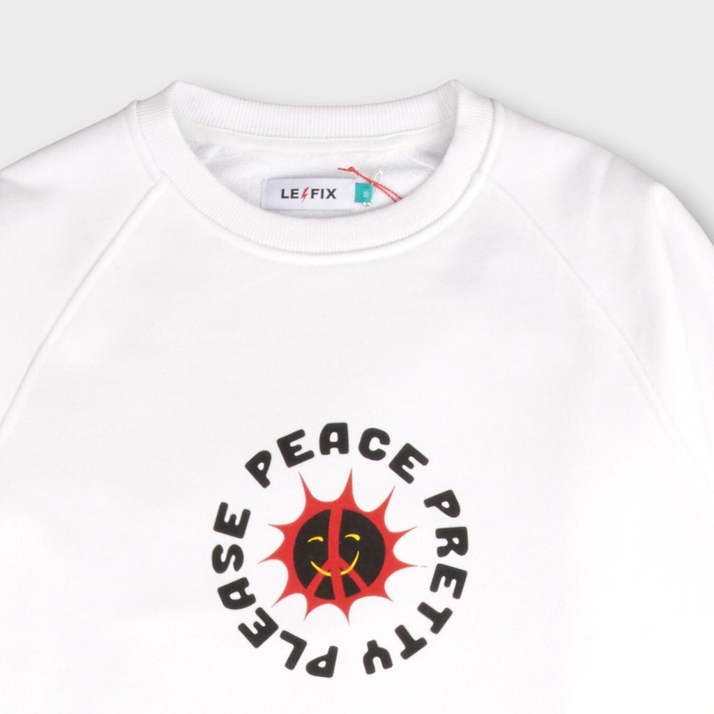 Le Fix Pretty Please Crewneck I Hvid