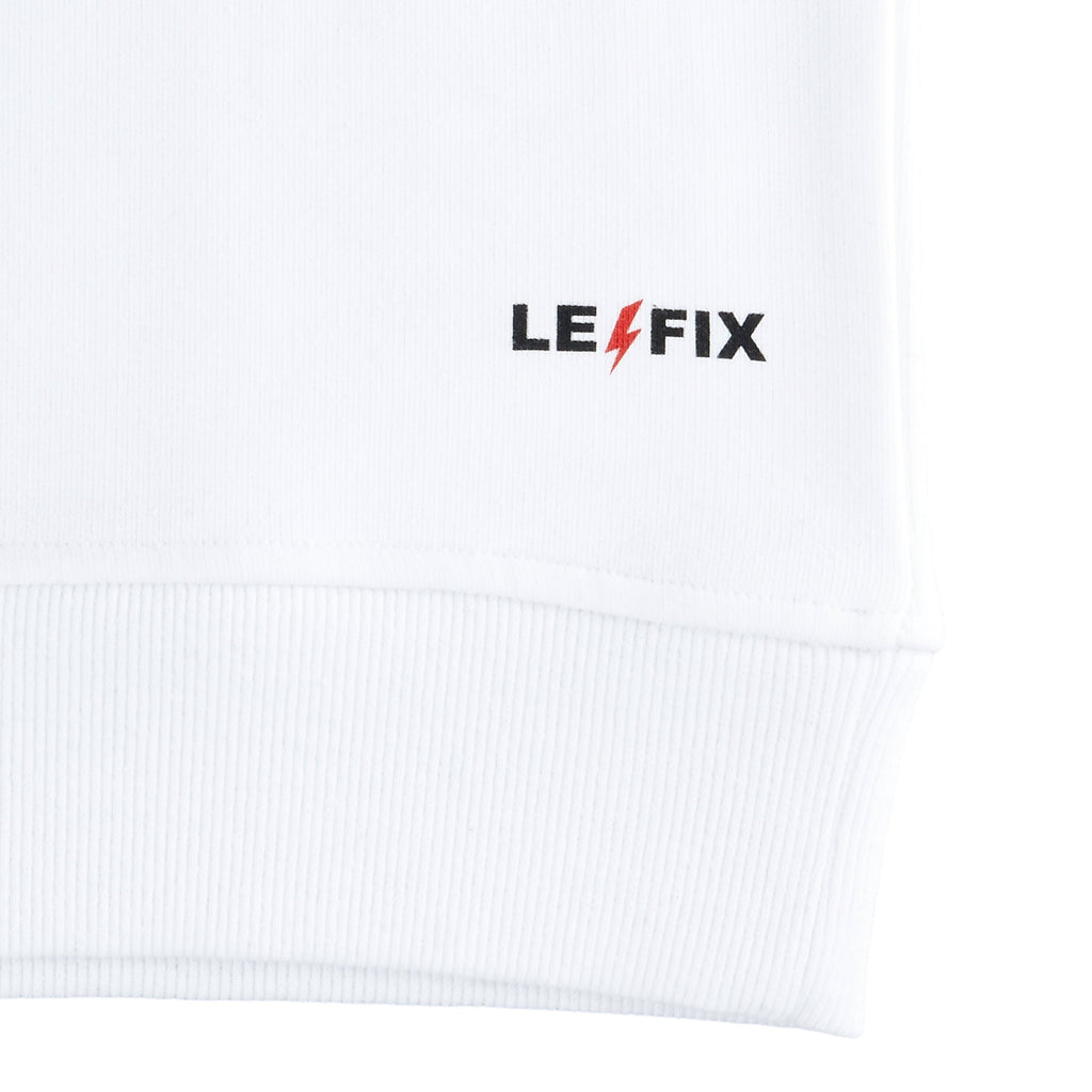 Le Fix Lite Lightning Kaj Crewneck I Hvid