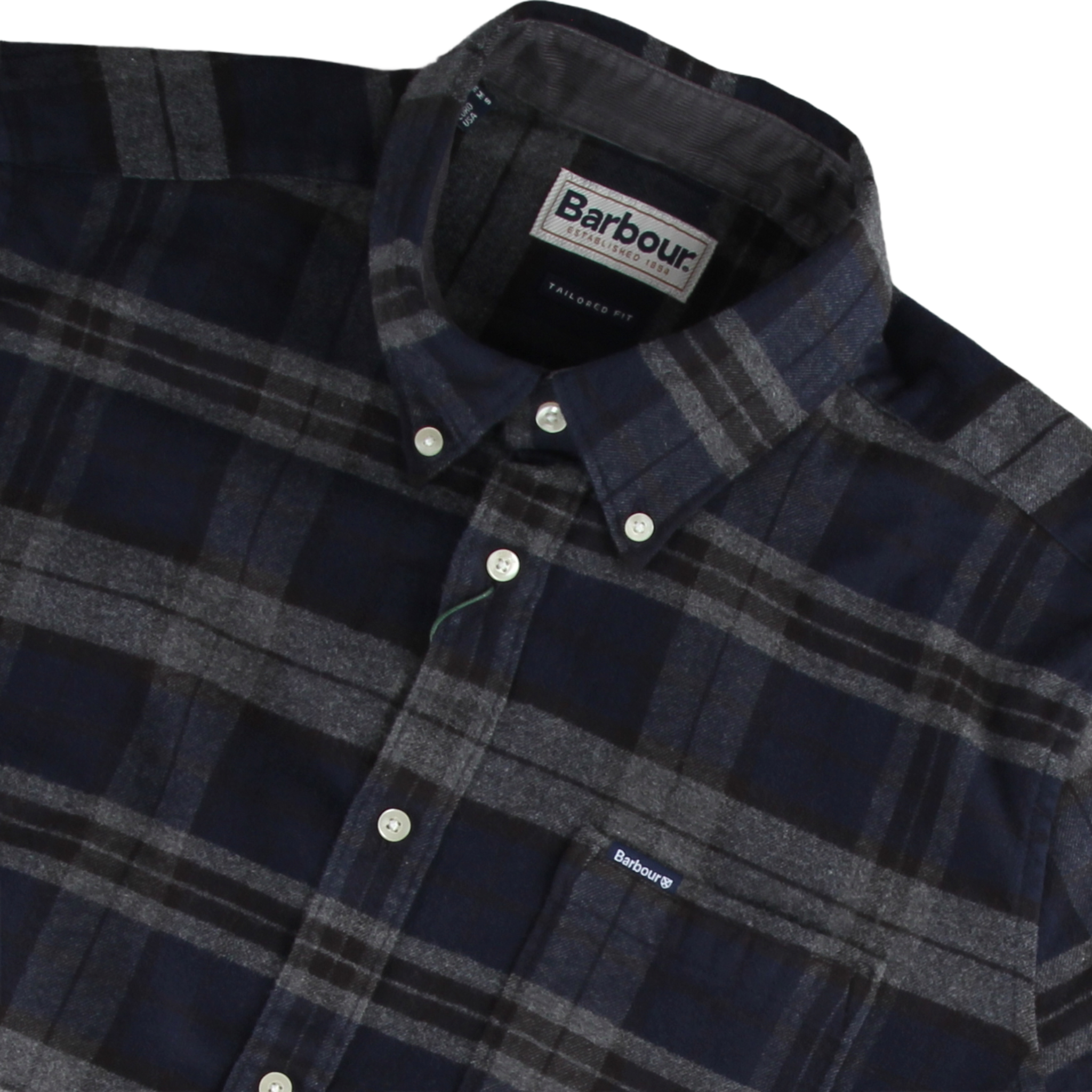 Barbour Betsom Tailored Skjorte I Navy