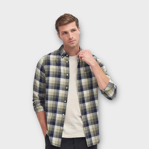 Barbour Hillroad Tailored Skjorte I Olive