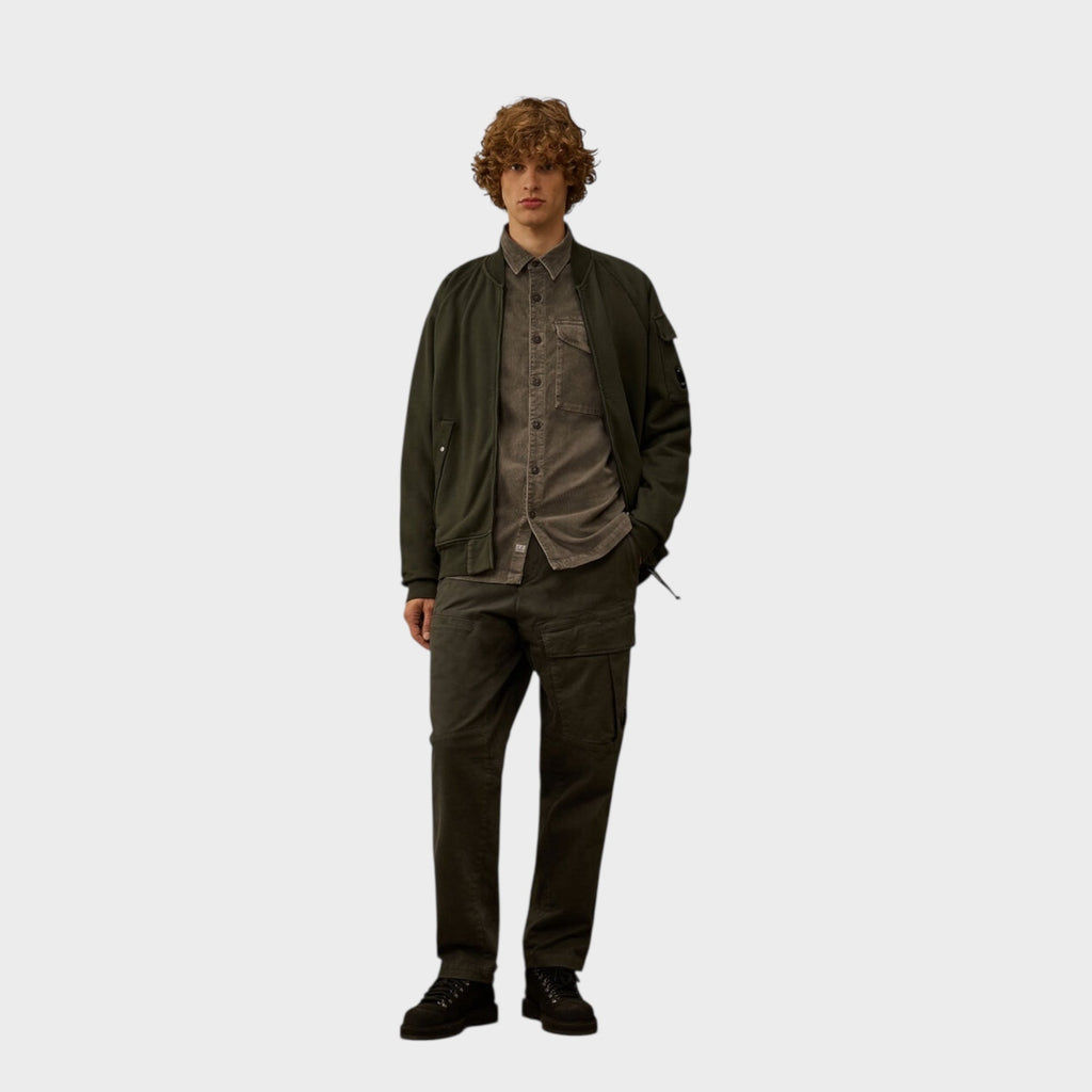 C. P. Company Corduroy Lens Longsleeve Button Shirt I Grey