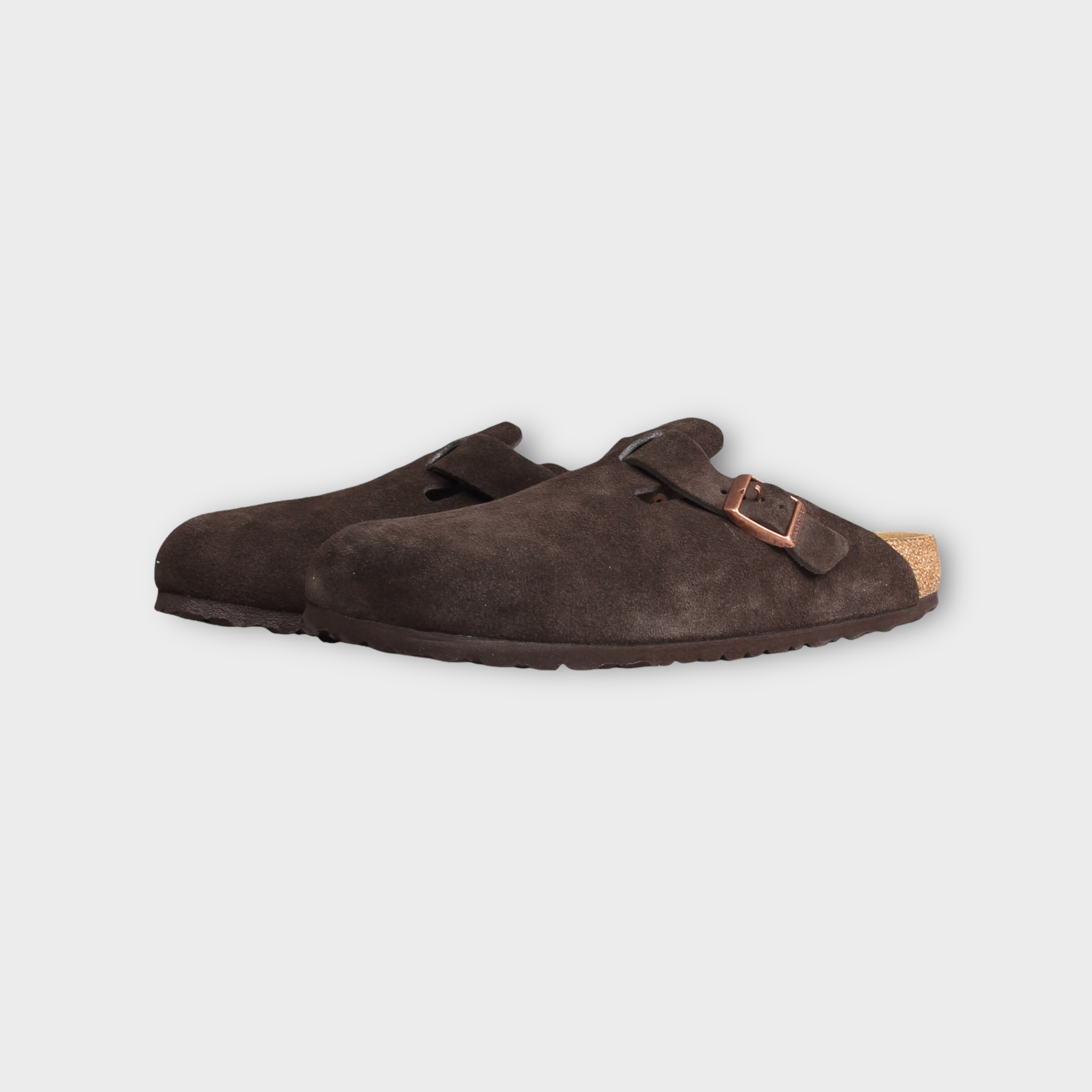 Birkenstock Boston Suede Leather I Mocca