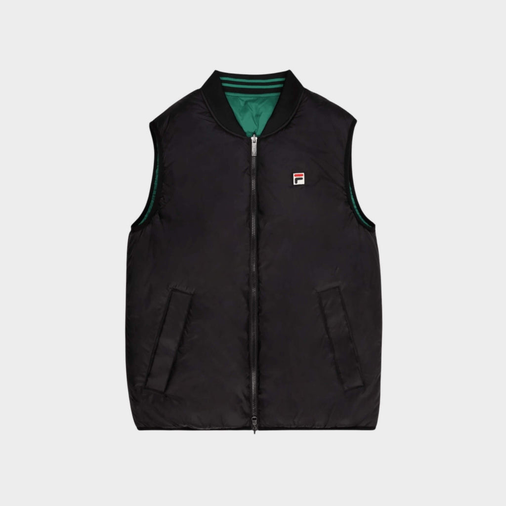 FILA MILANO Regular Reversible Lightweight Vest I Sort