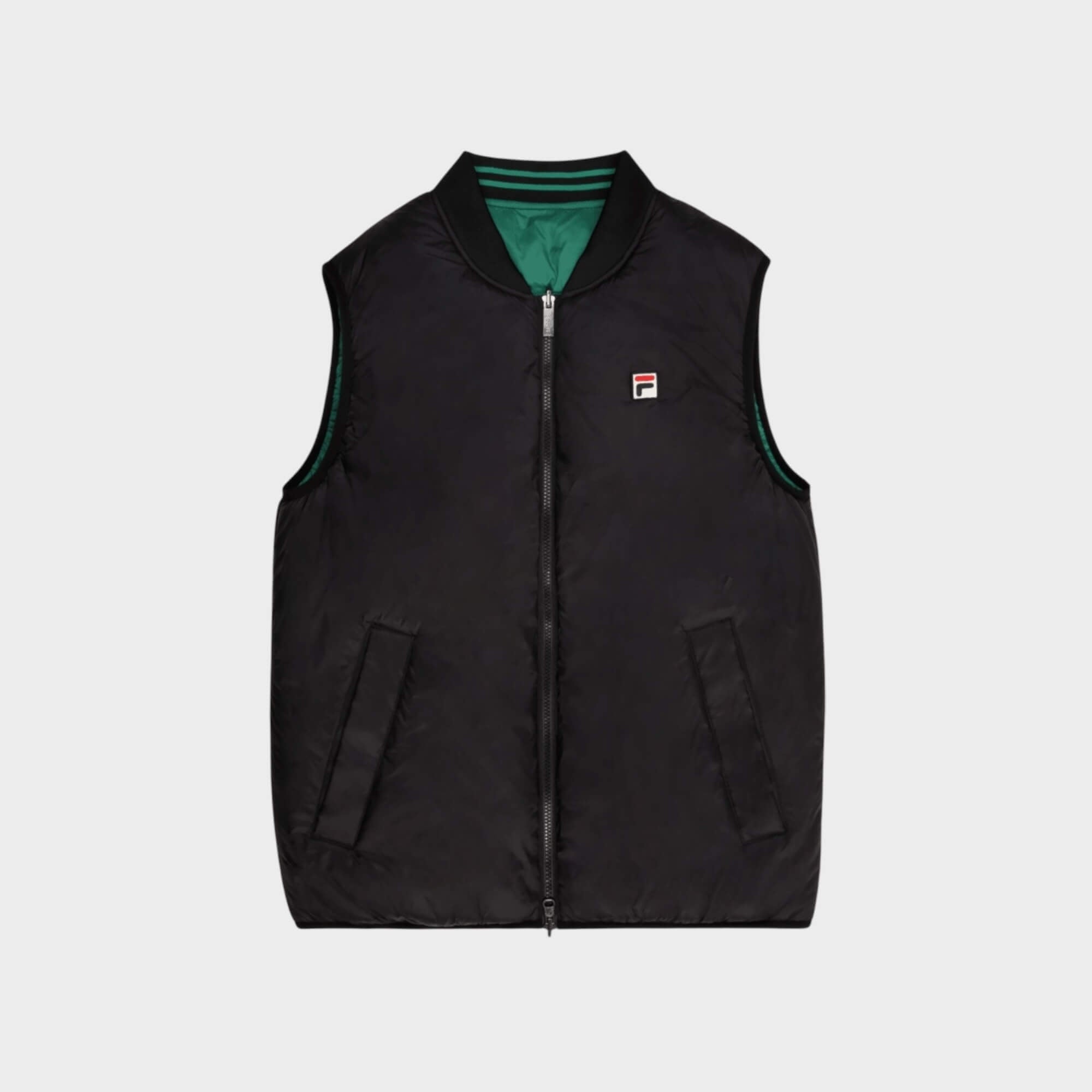FILA MILANO Regular Reversible Lightweight Vest I Sort