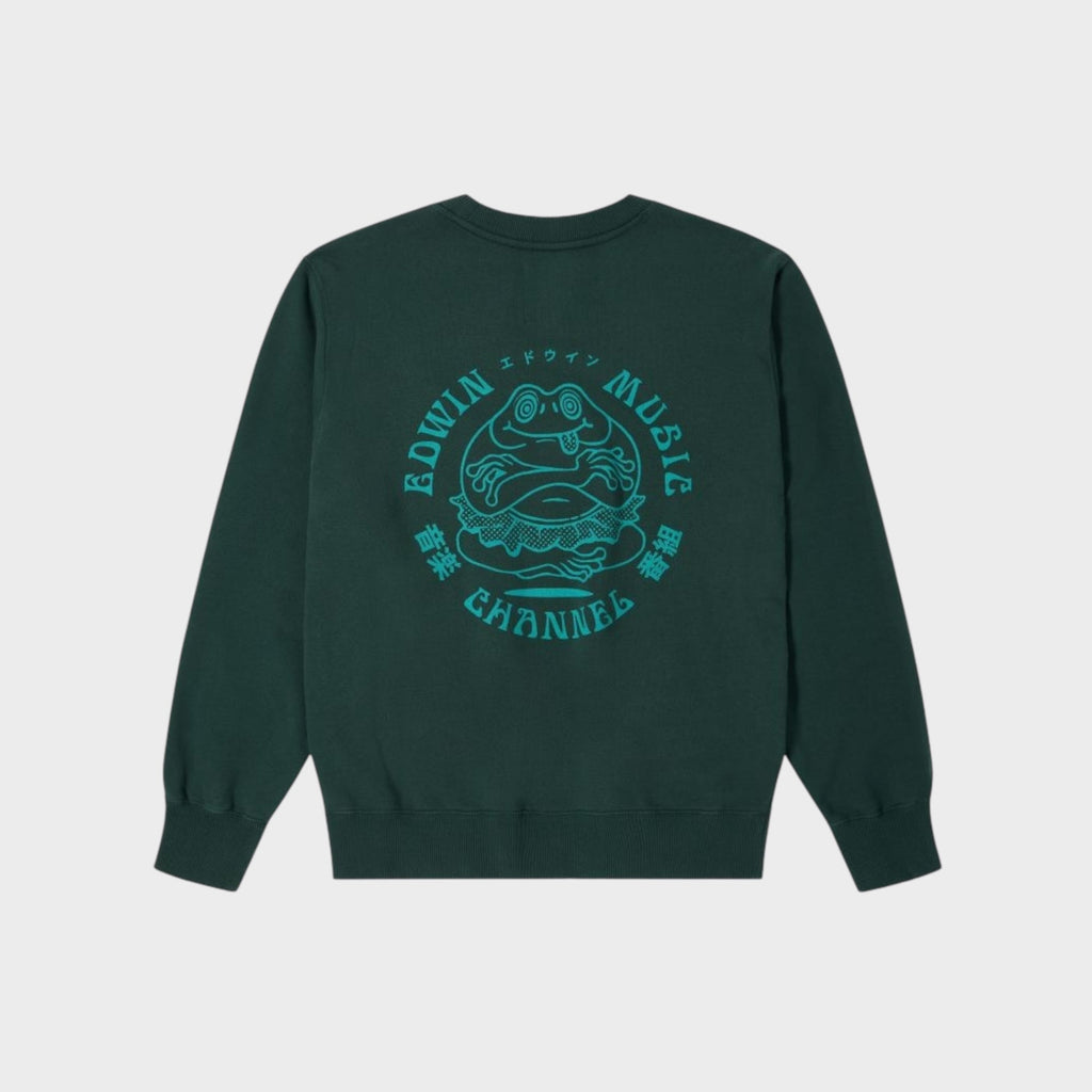 Edwin Music Channel Sweatshirt I Grøn