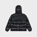 Patta Quilted Script Logo Puffer Jakke I Sort