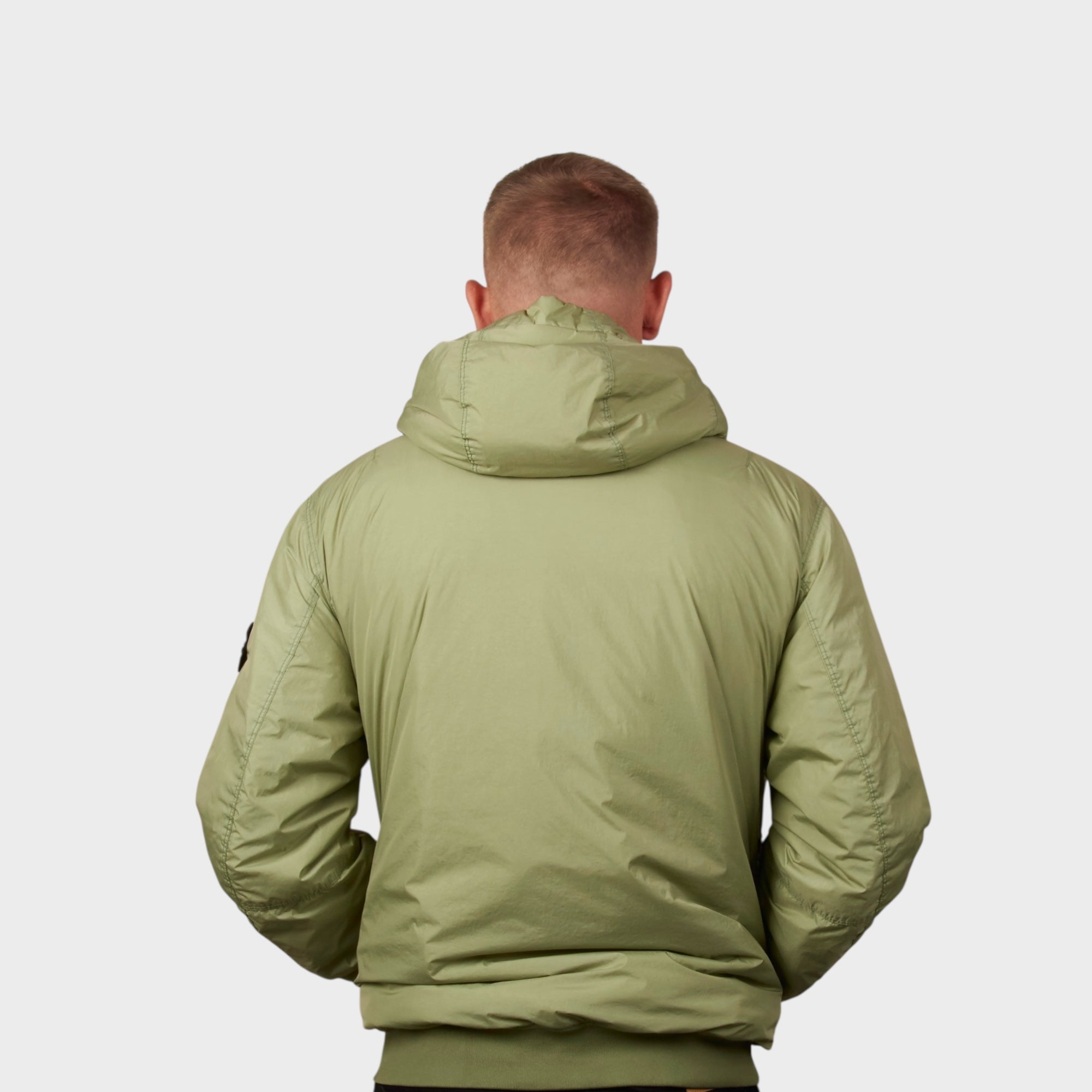 Stone Island Garment Crinkle Reps Jakke I Green