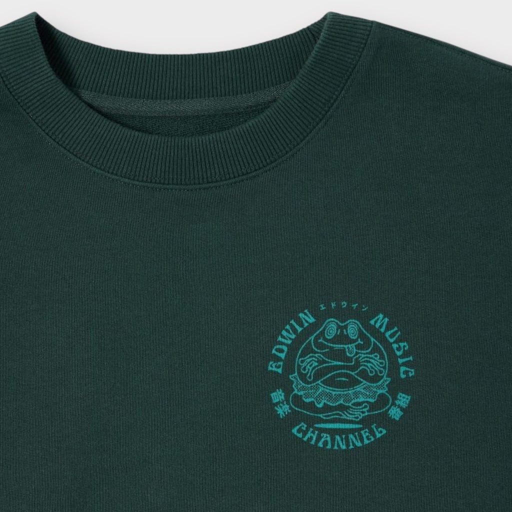 Edwin Music Channel Sweatshirt I Grøn