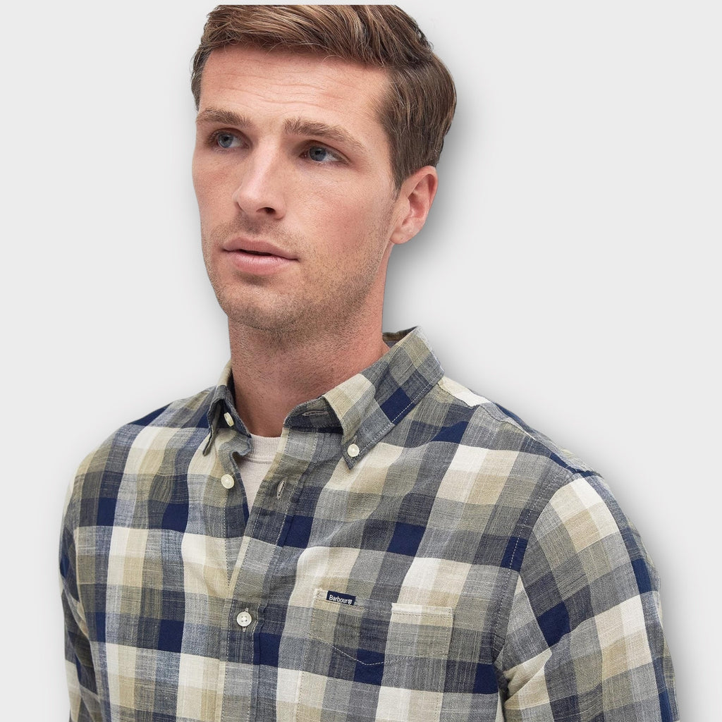 Barbour Hillroad Tailored Skjorte I Olive