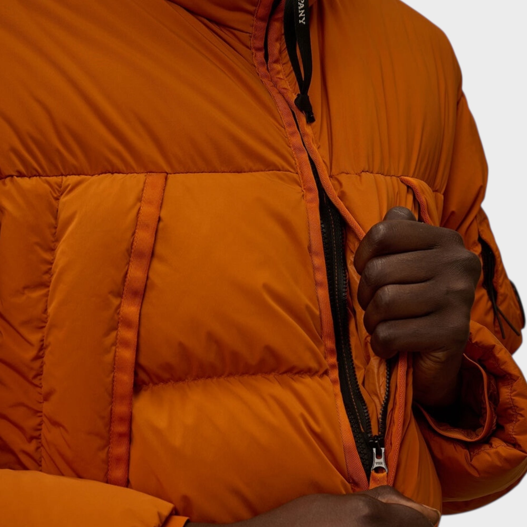 C. P. Company Nycra-R Hooded Down Jacket I Russet Orange