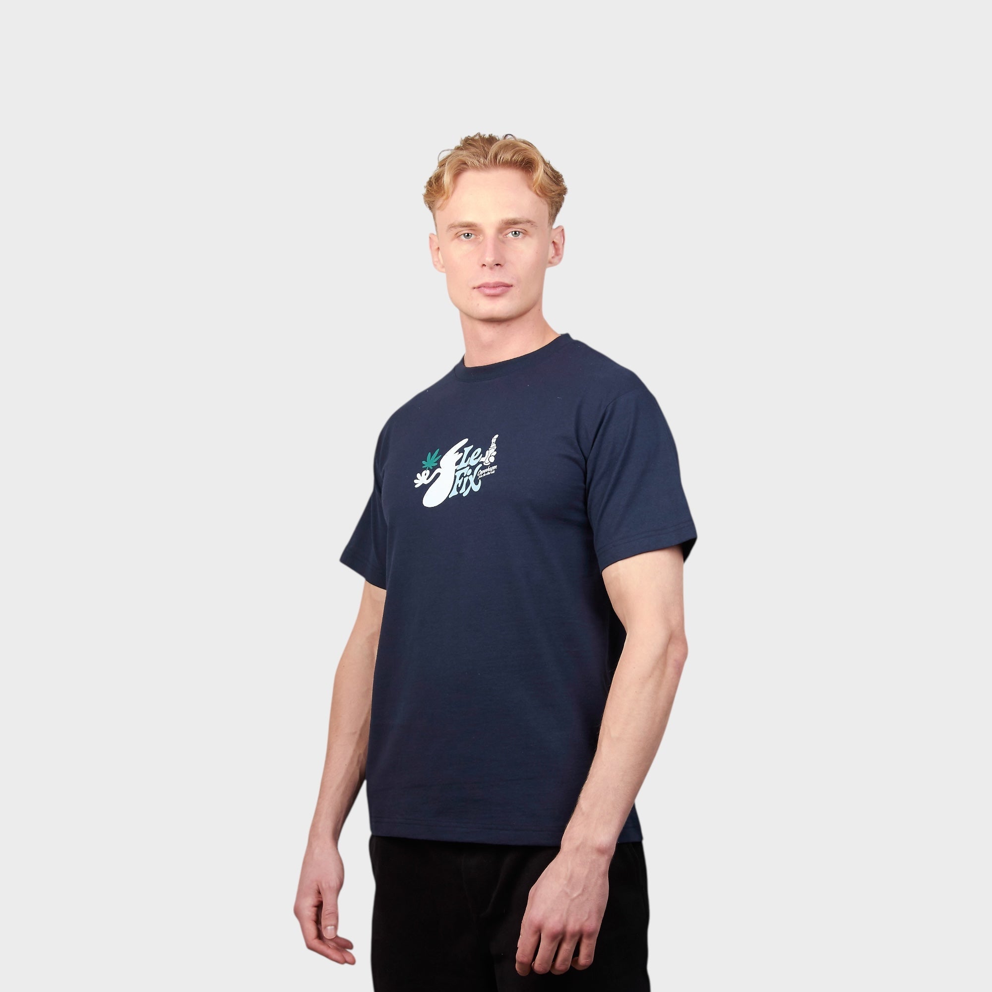 Le Fix Other Side T-Shirt I Navy