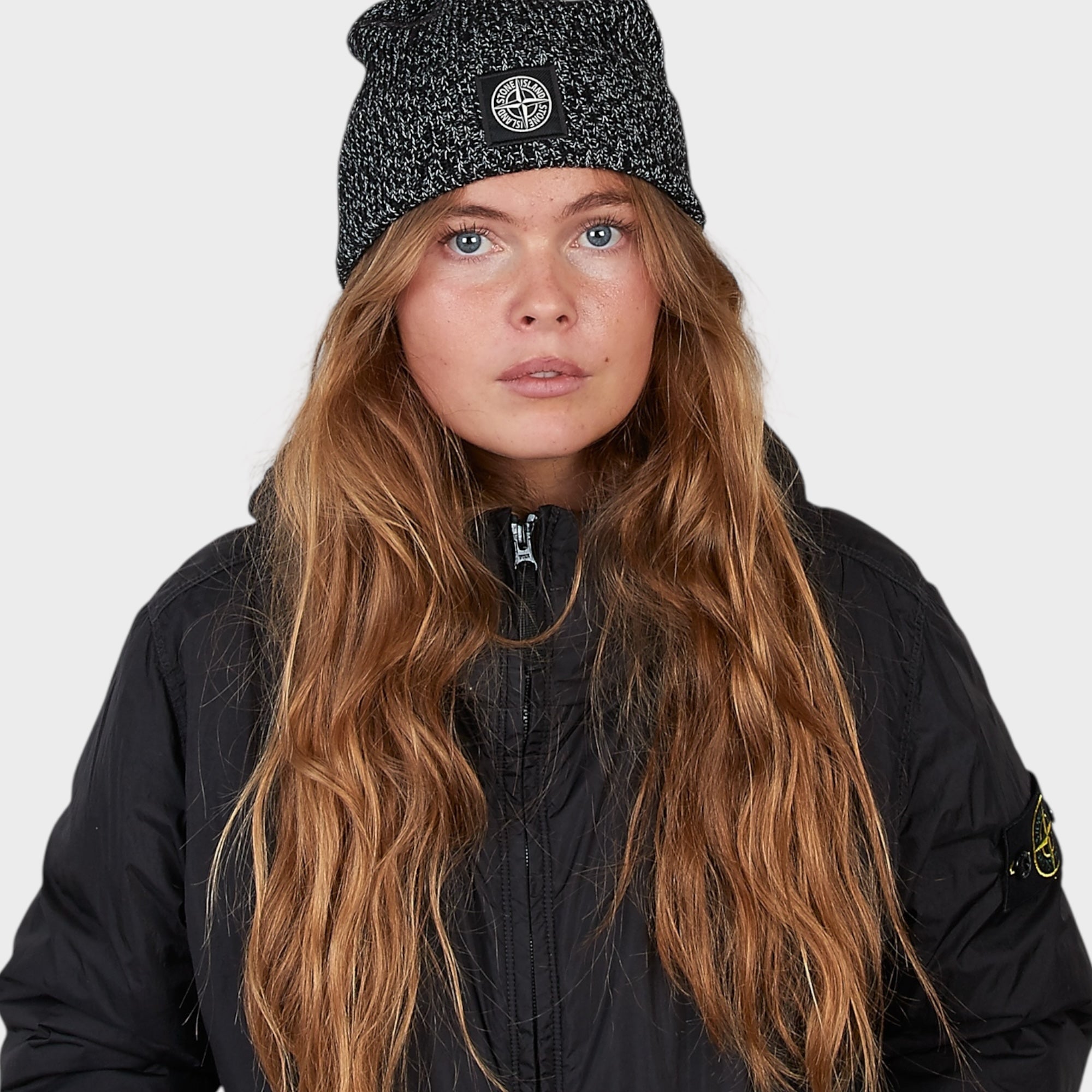 Stone Island Logo Strikhue I Sort