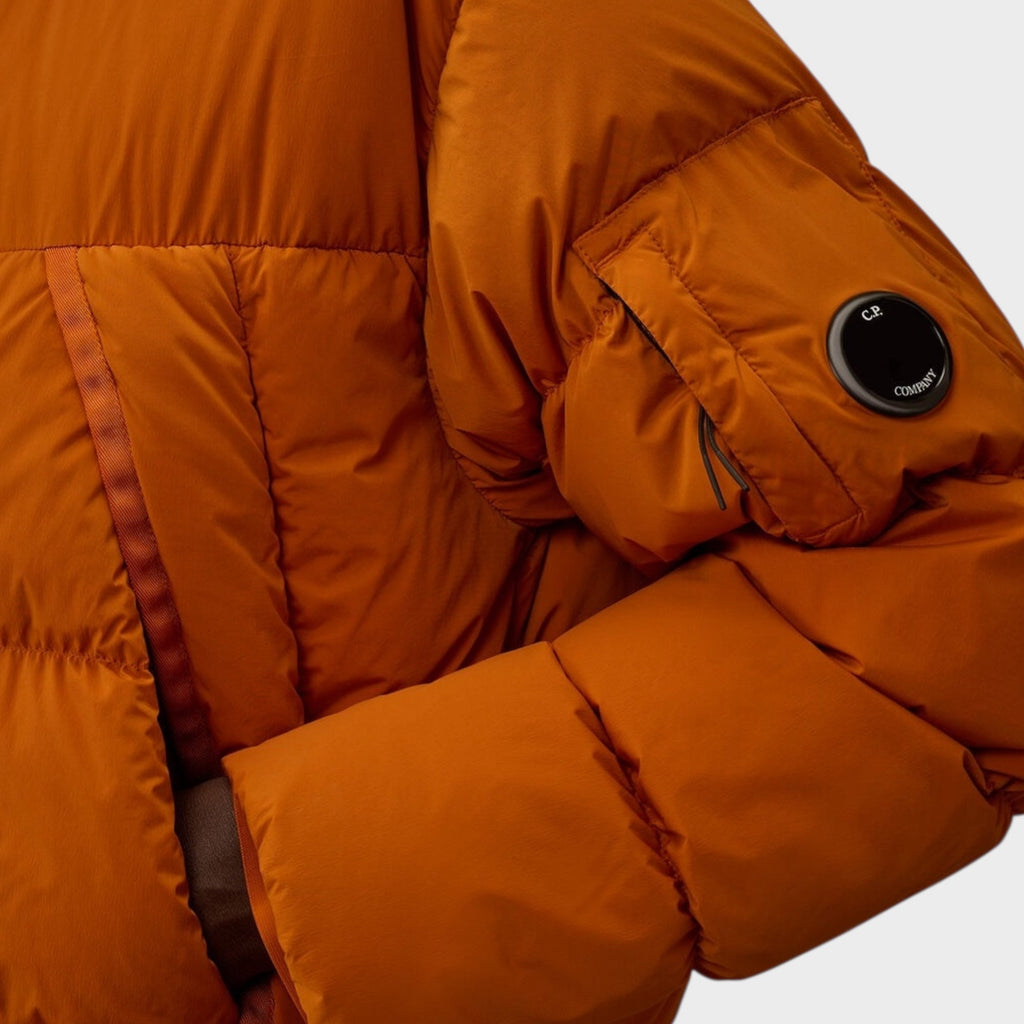 C. P. Company Nycra-R Hooded Down Jacket I Russet Orange