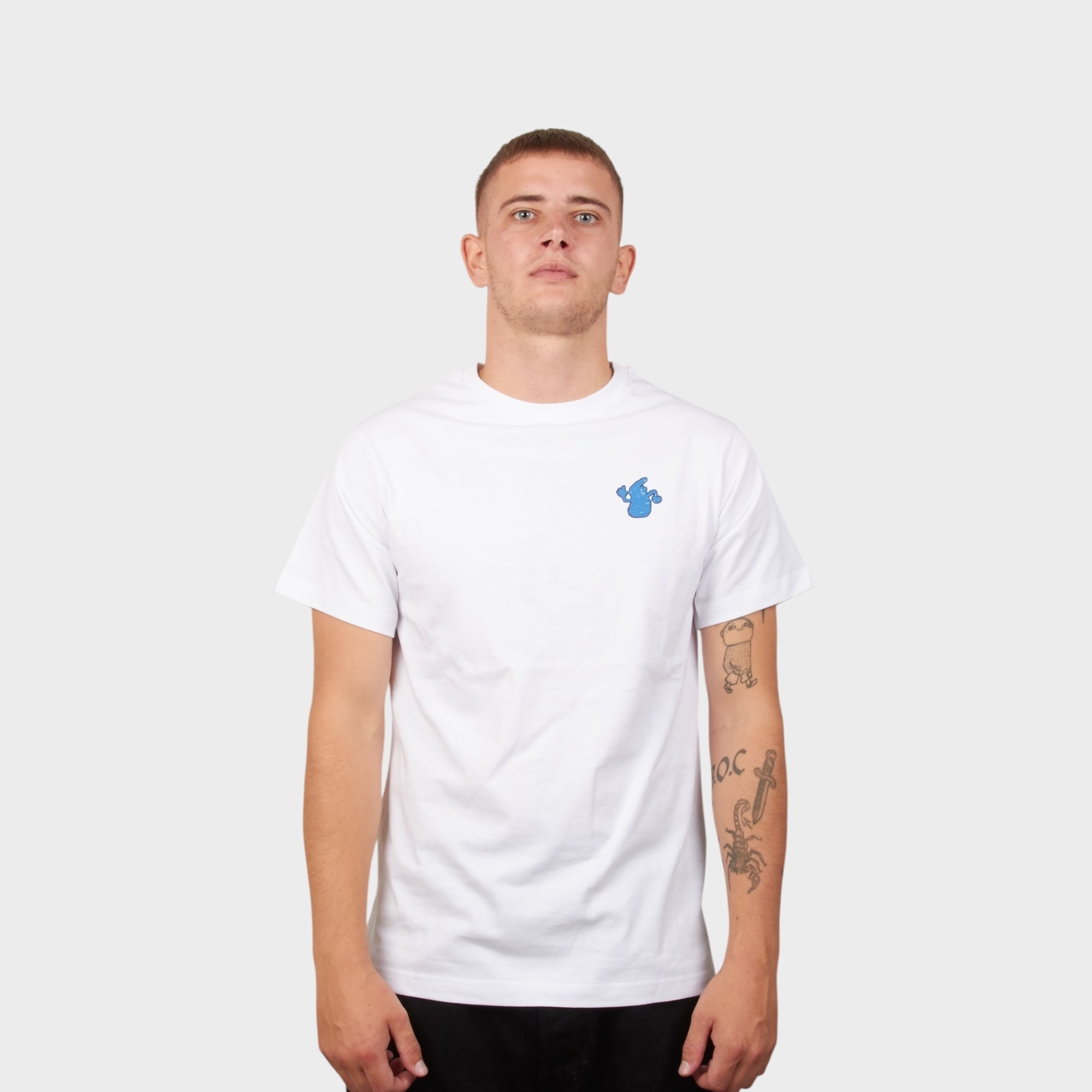 Le Fix Double Kaj Blue I Hvid