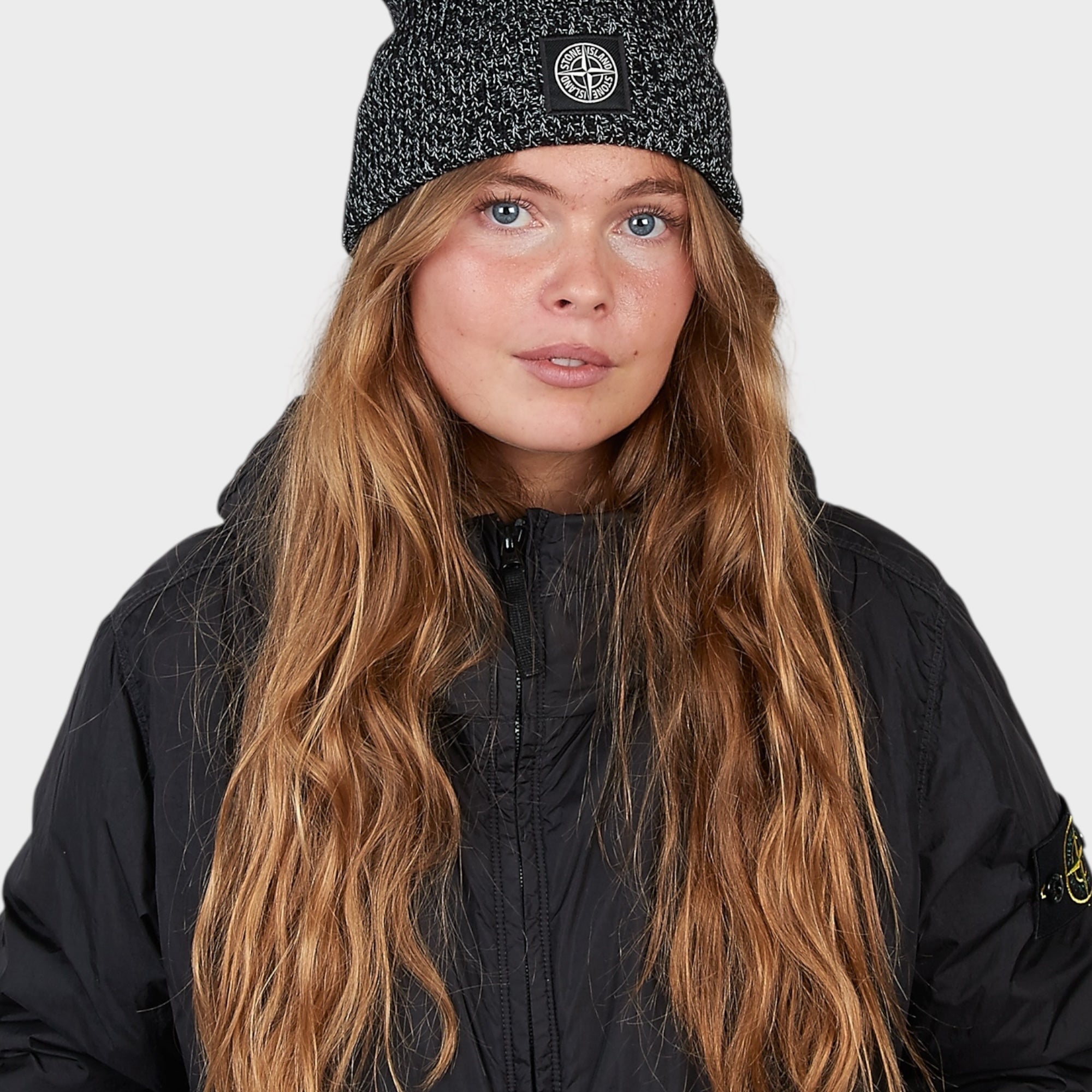 Stone Island Logo Strikhue I Sort