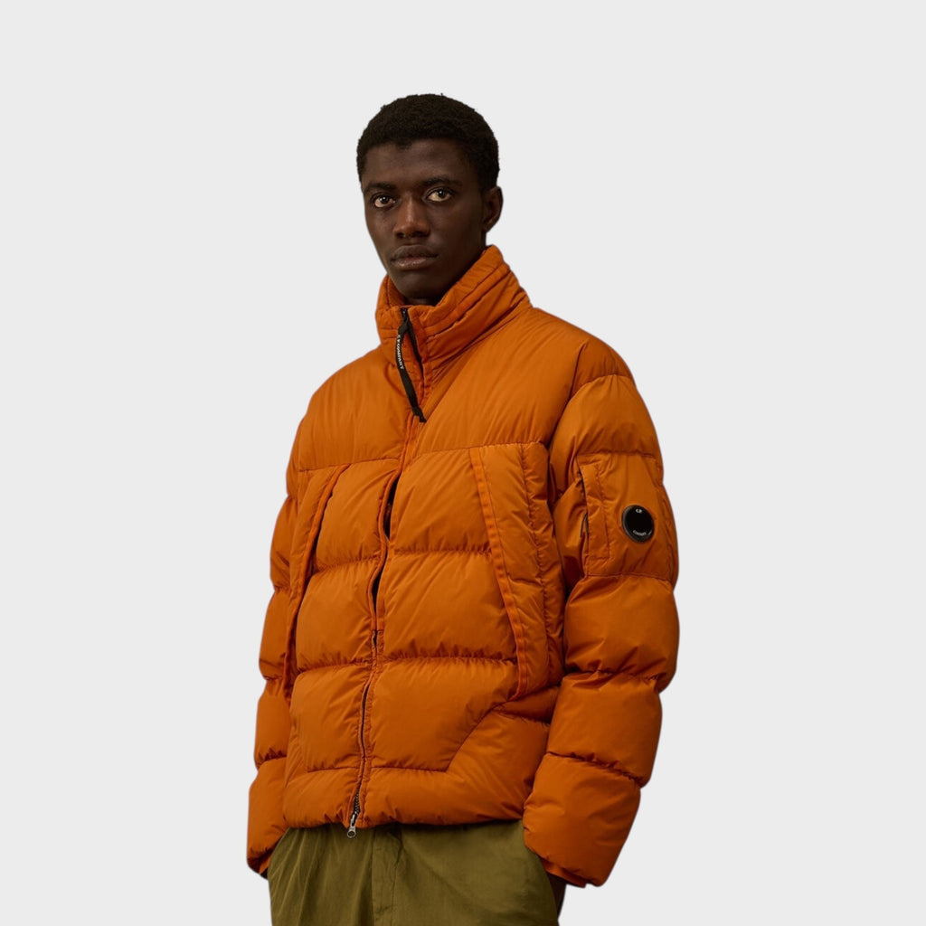 C. P. Company Nycra-R Hooded Down Jacket I Russet Orange