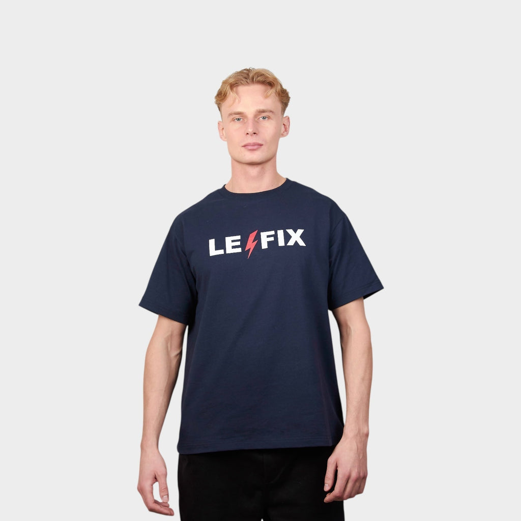 Le Fix Lightning T-Shirt I Navy