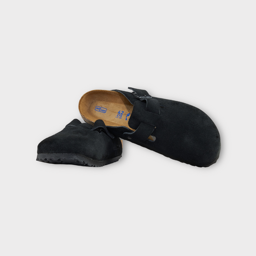 Birkenstock Boston Suede Leather I Sort