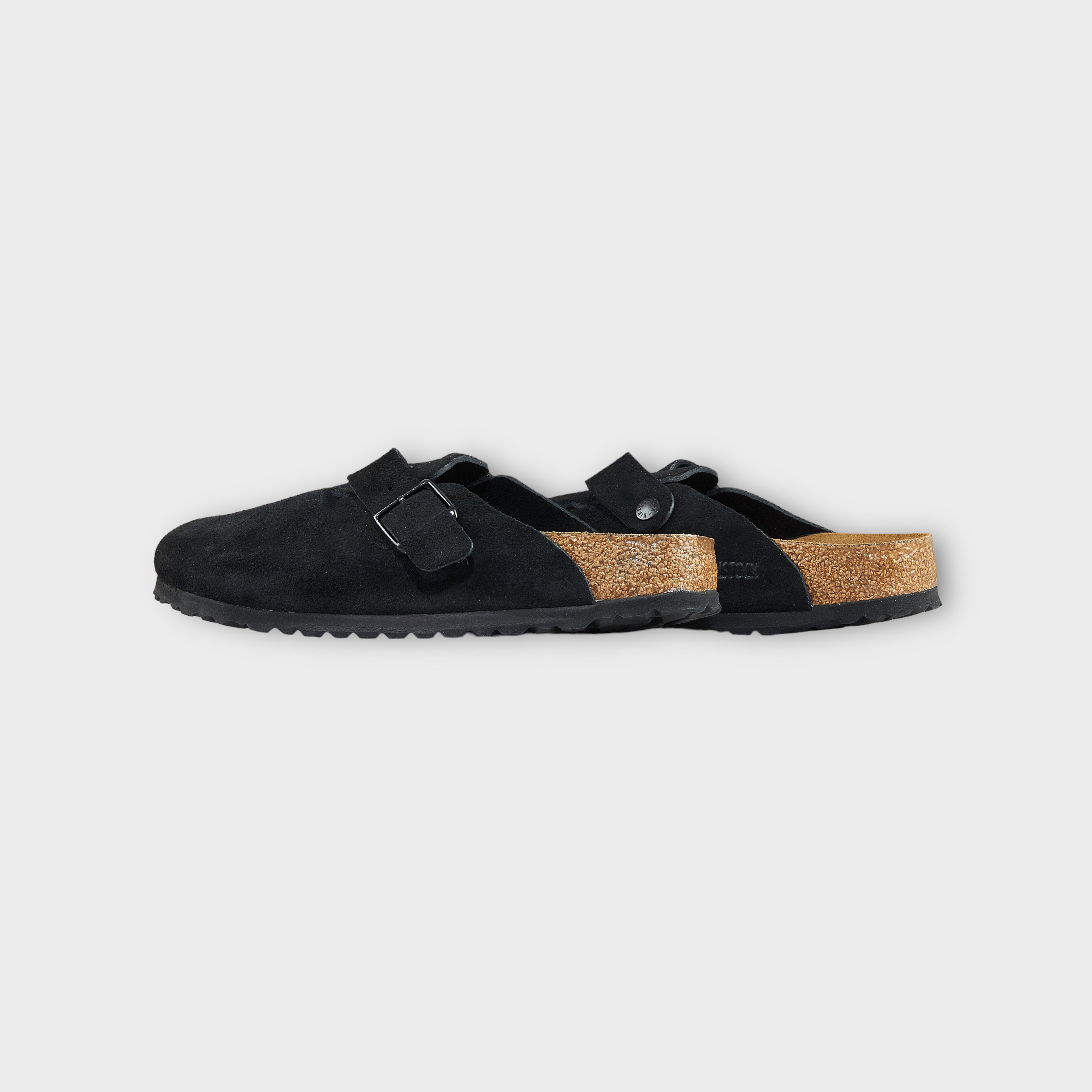 Birkenstock Boston Suede Leather I Sort