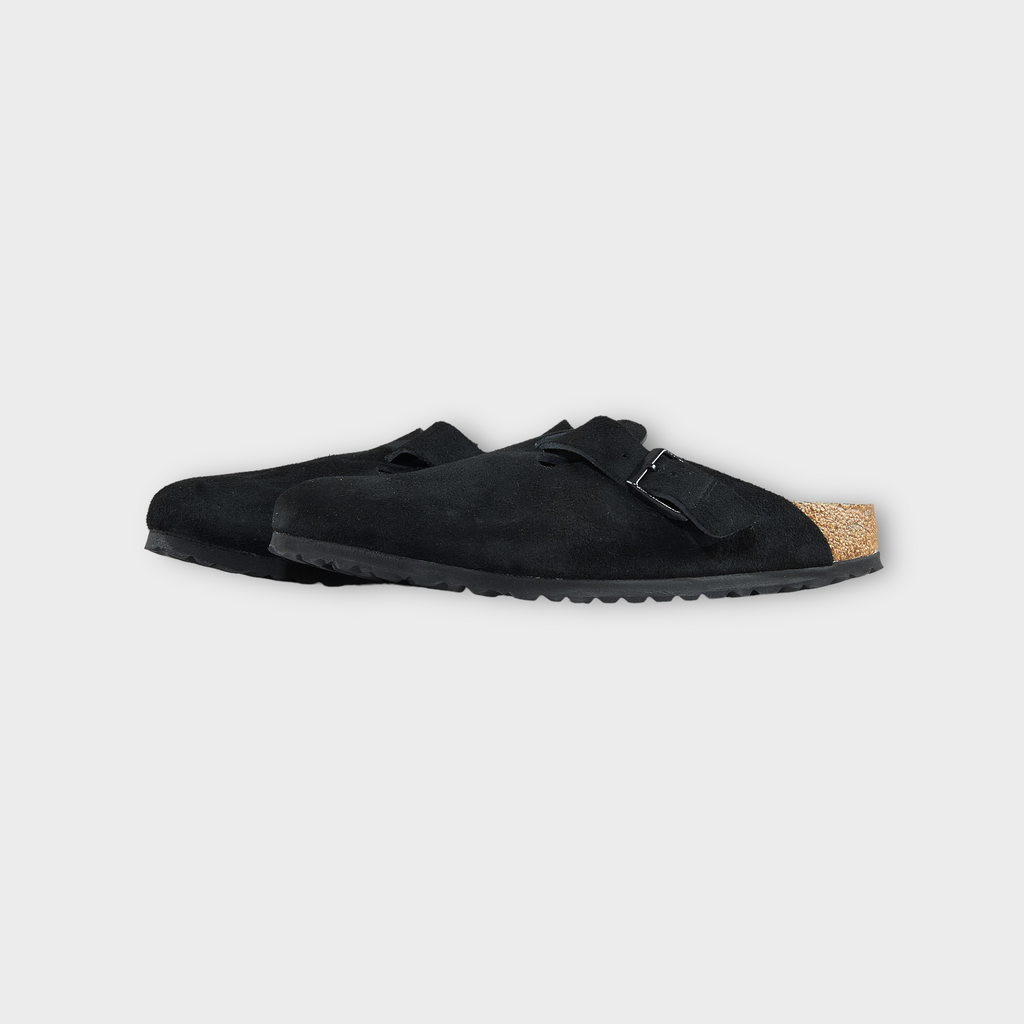 Birkenstock Boston Suede Leather I Sort