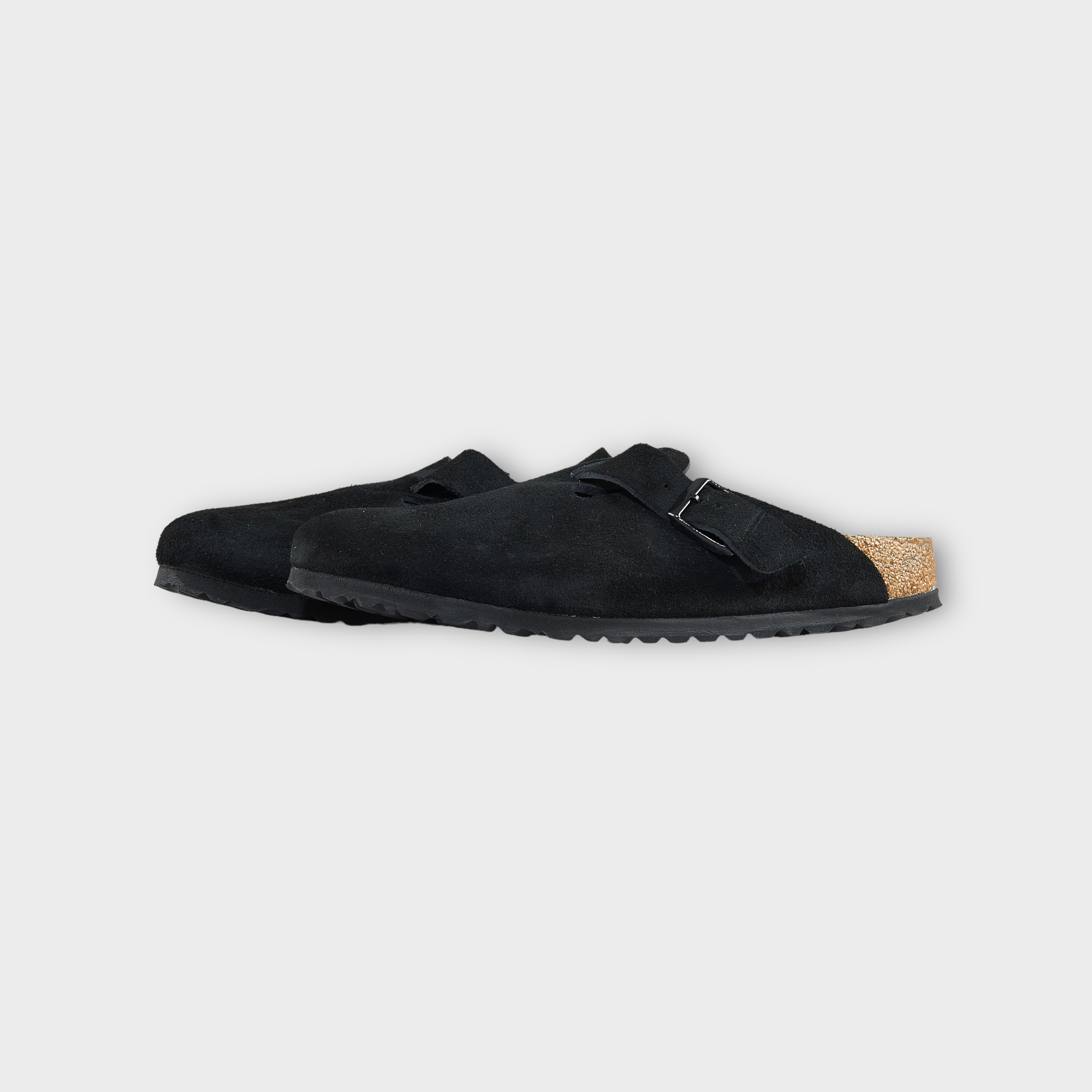 Birkenstock Boston Suede Leather I Sort