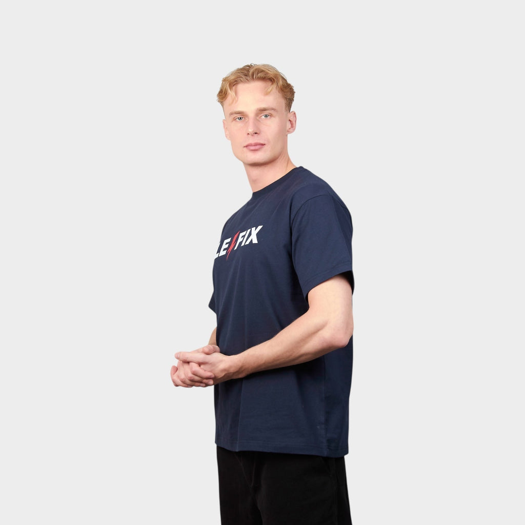 Le Fix Lightning T-Shirt I Navy