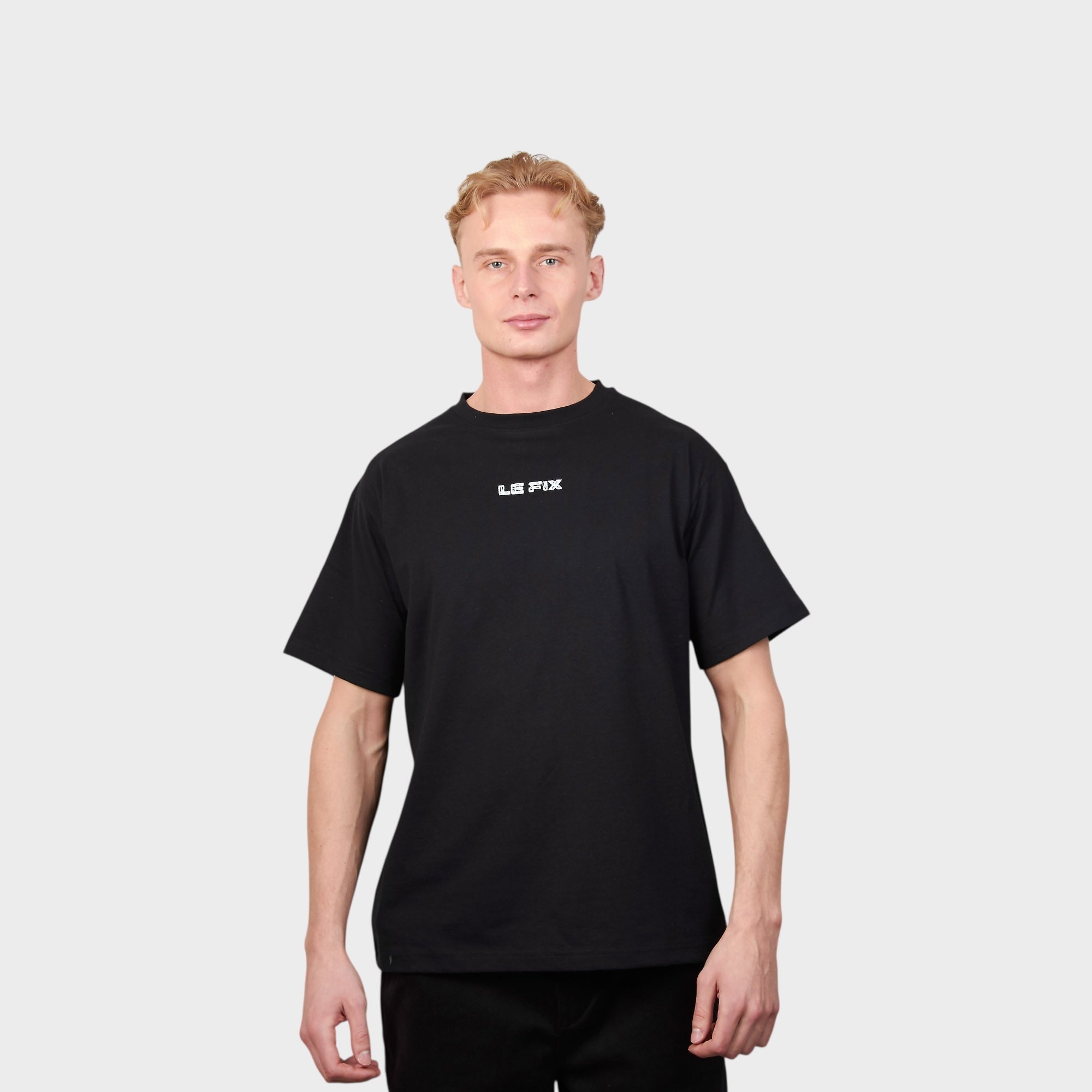 Le Fix Scratched T-Shirt I Sort