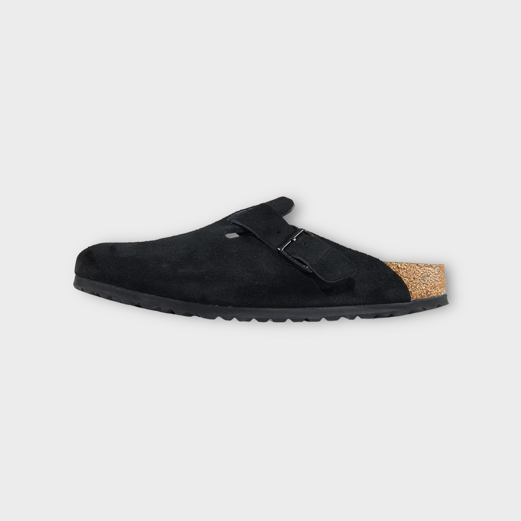 Birkenstock Boston Suede Leather I Sort