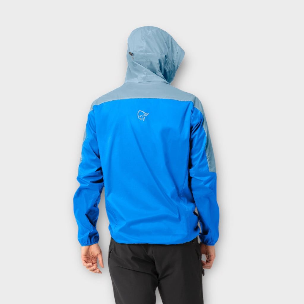 Norrøna Falketind Aero60 Hooded Windbreaker I Blue/Grey