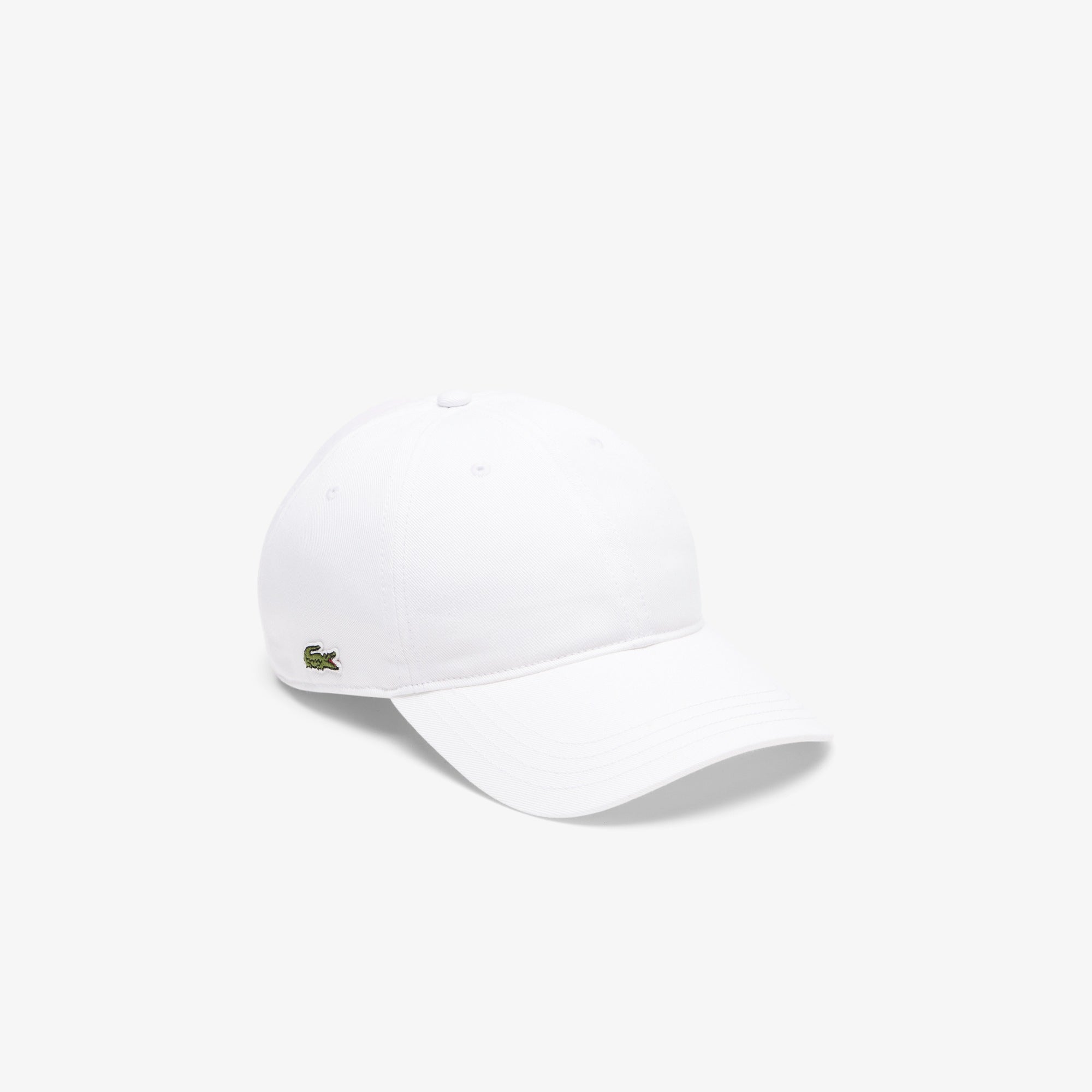 Lacoste Bomuld Twill Kasket I Hvid