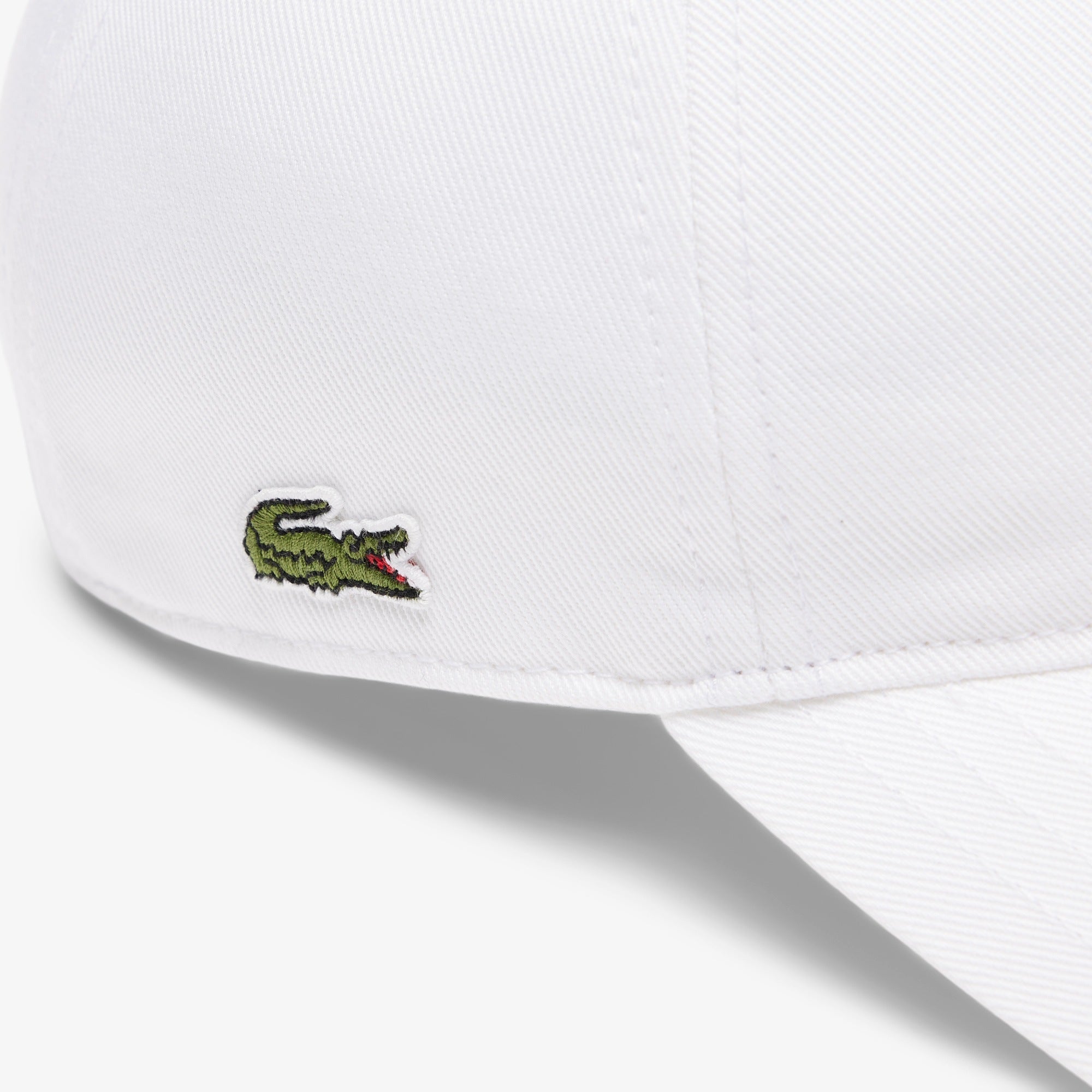 Lacoste Bomuld Twill Kasket I Hvid