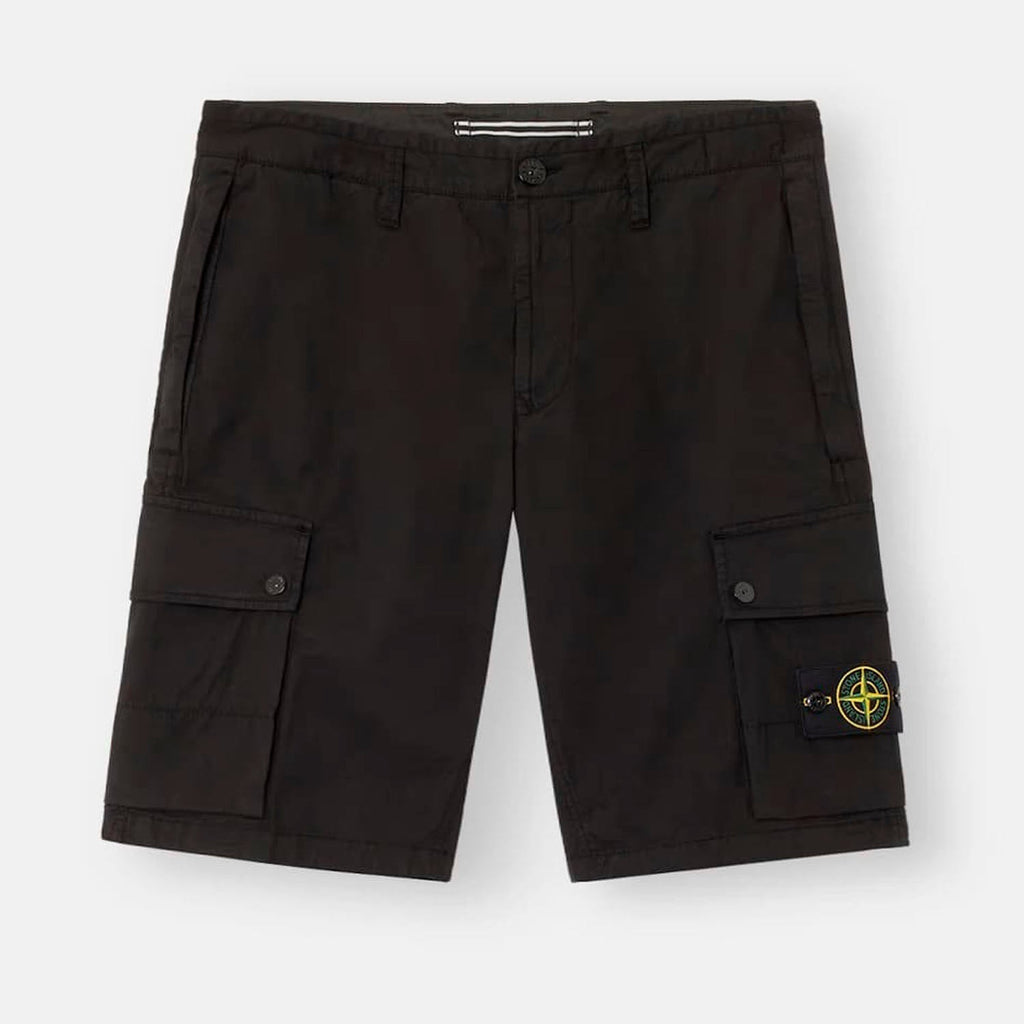 Stone Island Cargo Shorts - Black -Usfansport